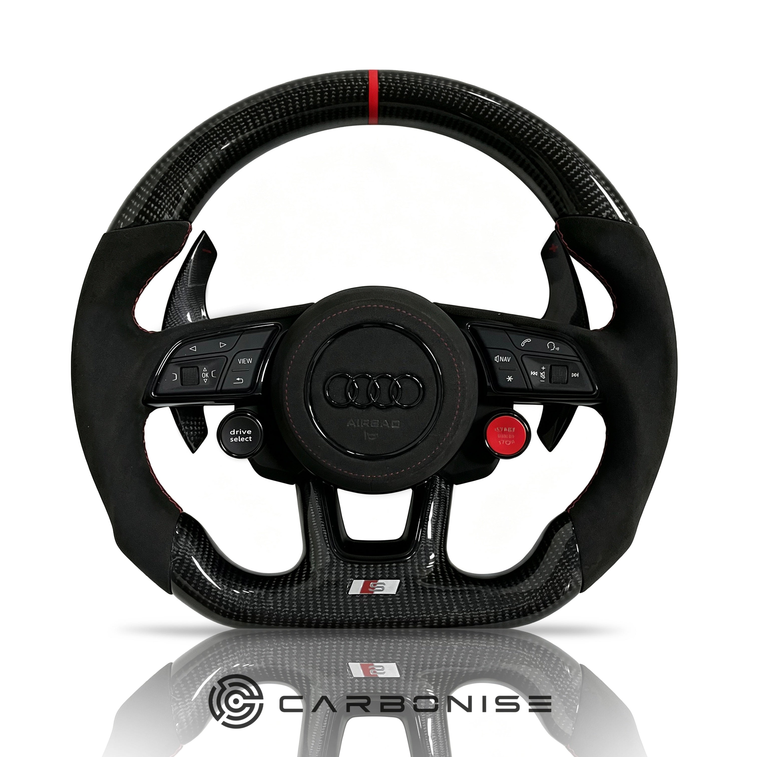 Audi Steering Wheel (Carbon Fiber+Alcantara) #16