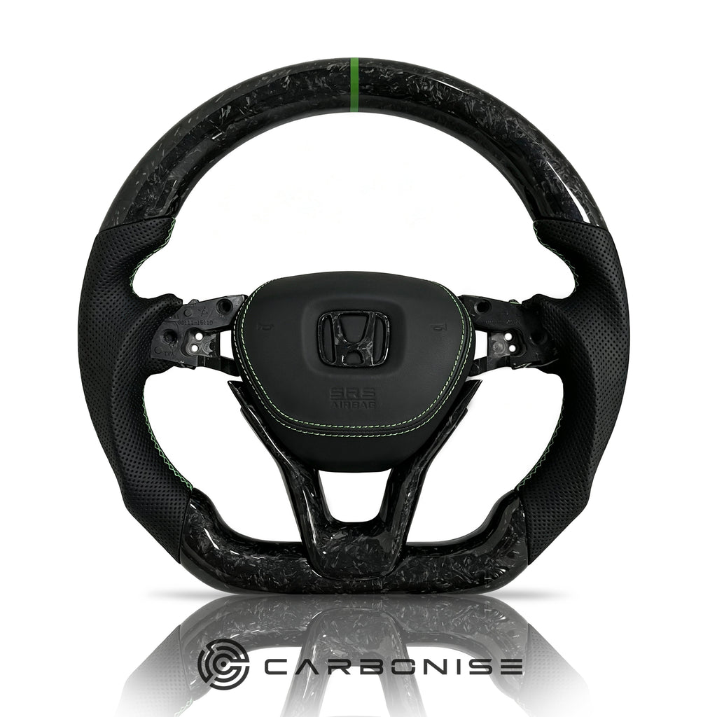 Honda Steering Wheel (Forged Carbon Fiber+Perforated Leather) @4