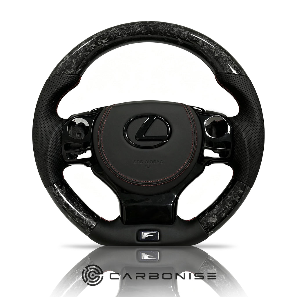 Lexus CT/IS/RC/NX Steering Wheel (Forged Carbon Fiber+Perforated Leather)