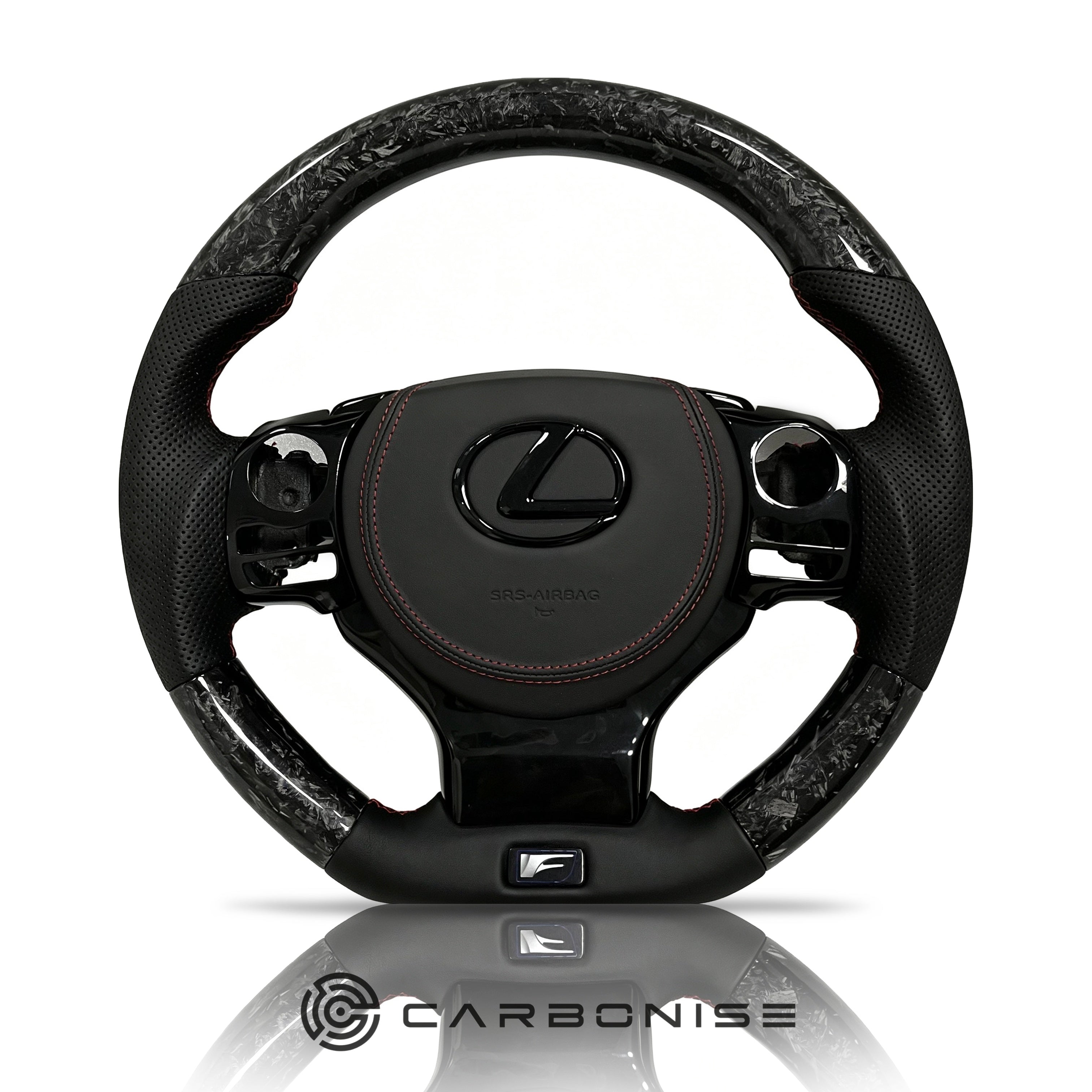 Lexus CT/IS/RC/NX Steering Wheel (Forged Carbon Fiber+Perforated Leather)