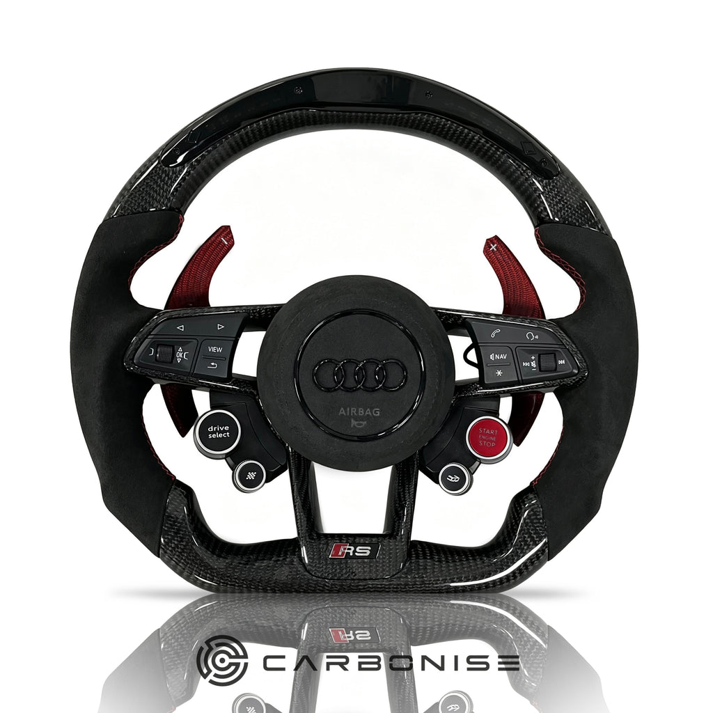 Audi steering wheel  (Carbon Fiber+Alcantara)R8 Style #12