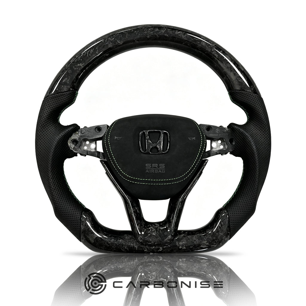 Honda Steering Wheel (Forged Carbon Fiber+Perforated Leather) @3
