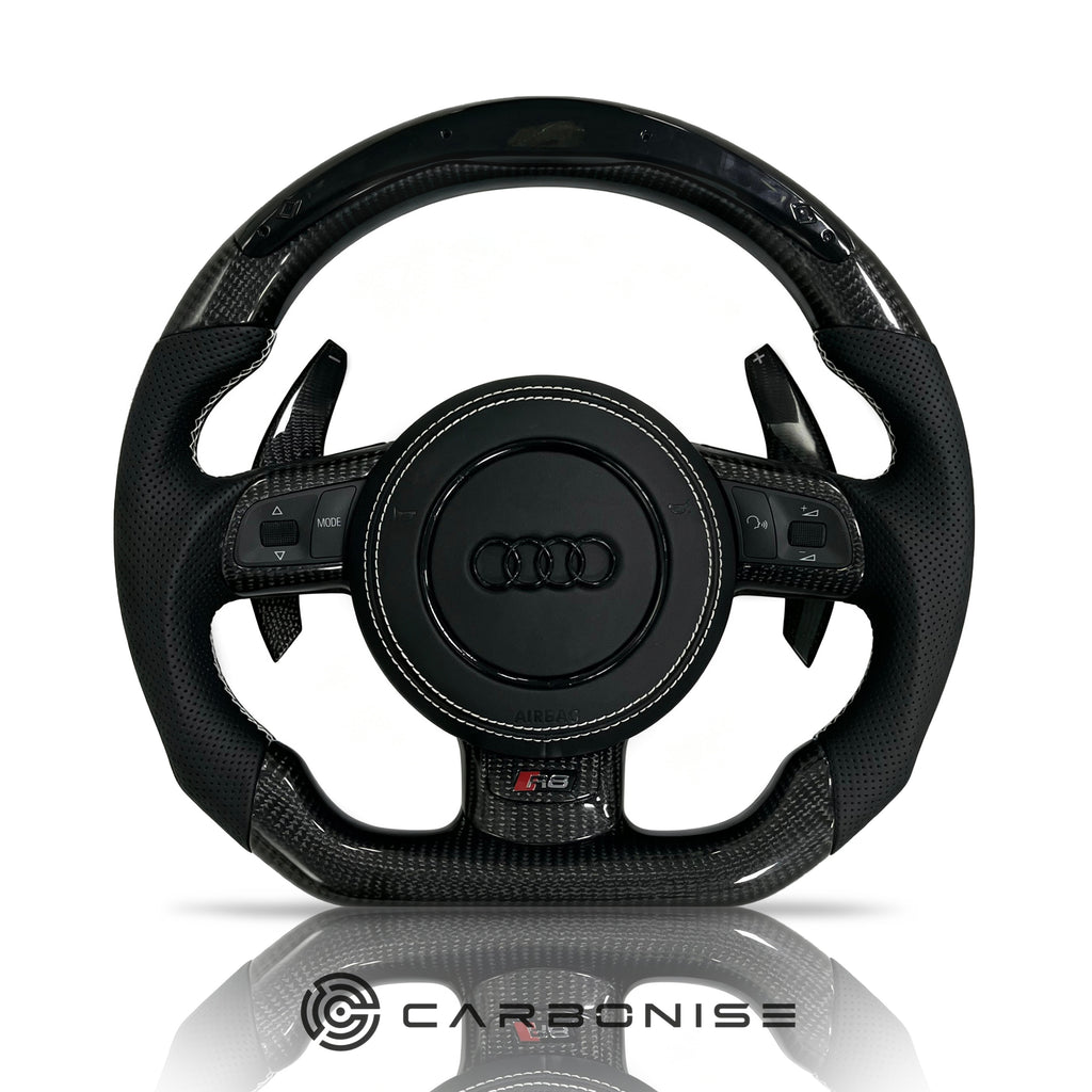 Audi Steering Wheel (Carbon Fiber +Perforated Leather) #04