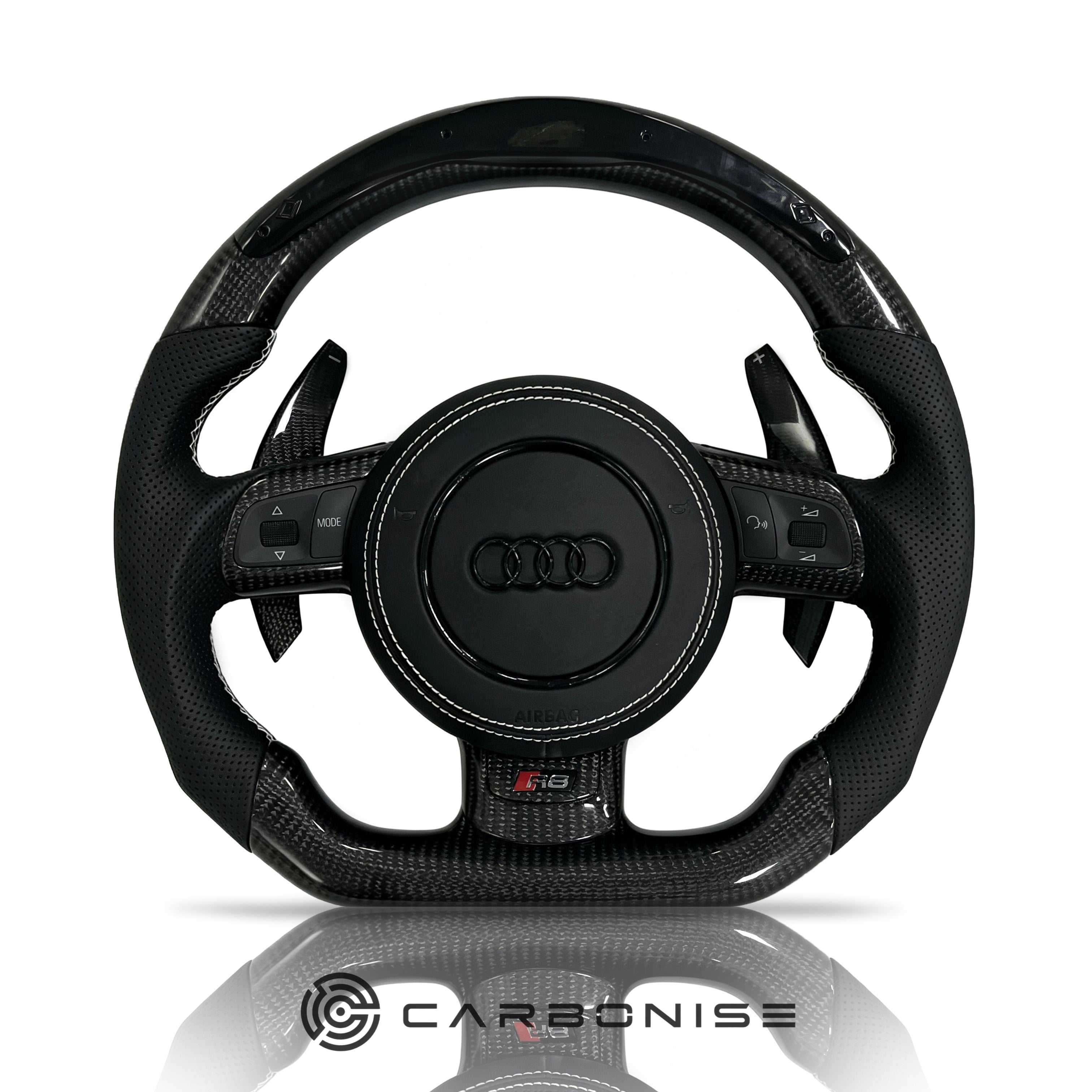 Audi Steering Wheel (Carbon Fiber +Perforated Leather) #04