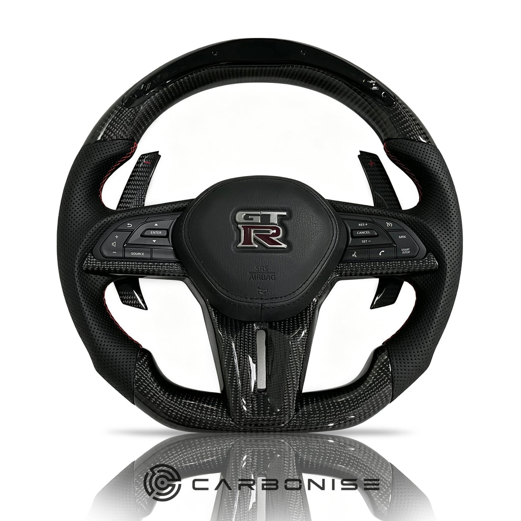Nissan GTR Steering Wheel (Carbon Fiber+Perforated Leather) @2