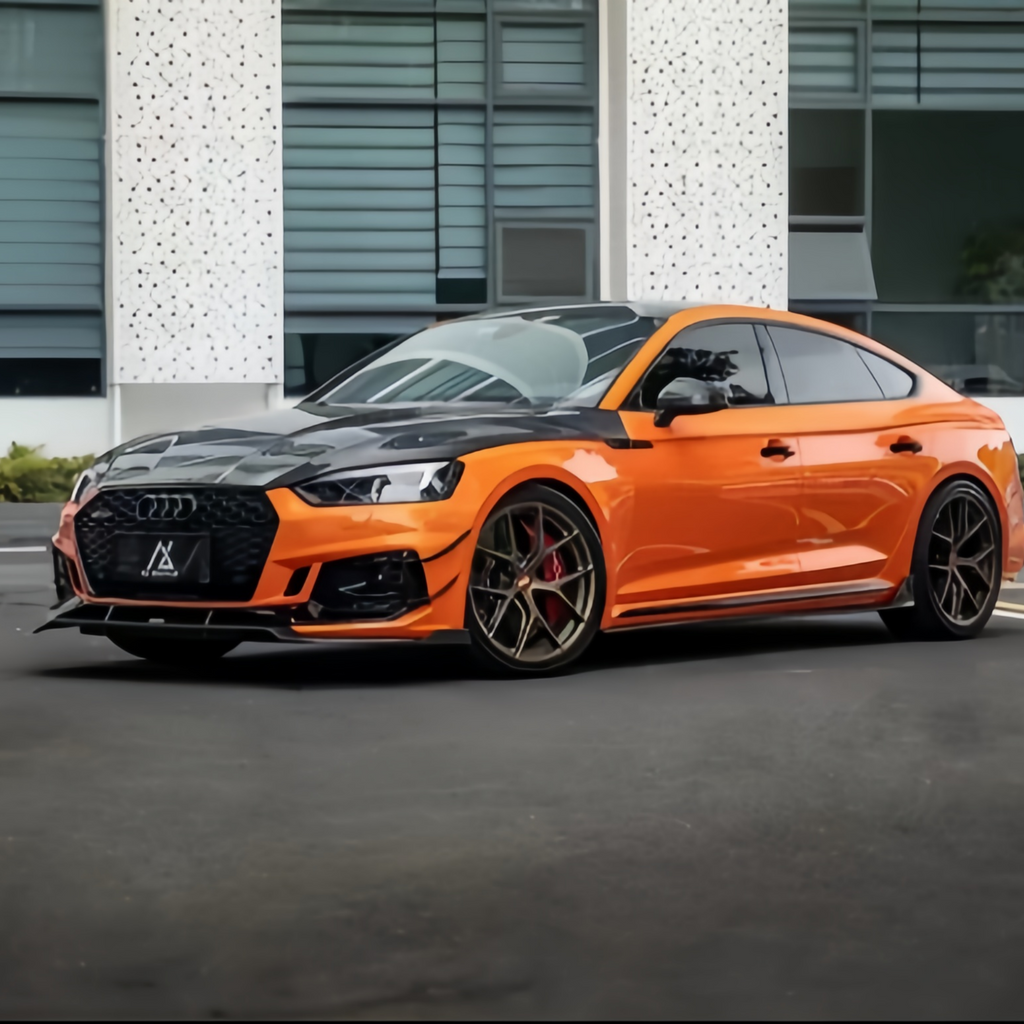 Karbel-Dry Carbon Front Canards for Audi RS5 B9 2018-2020 Pre-preg Carbon Fiber