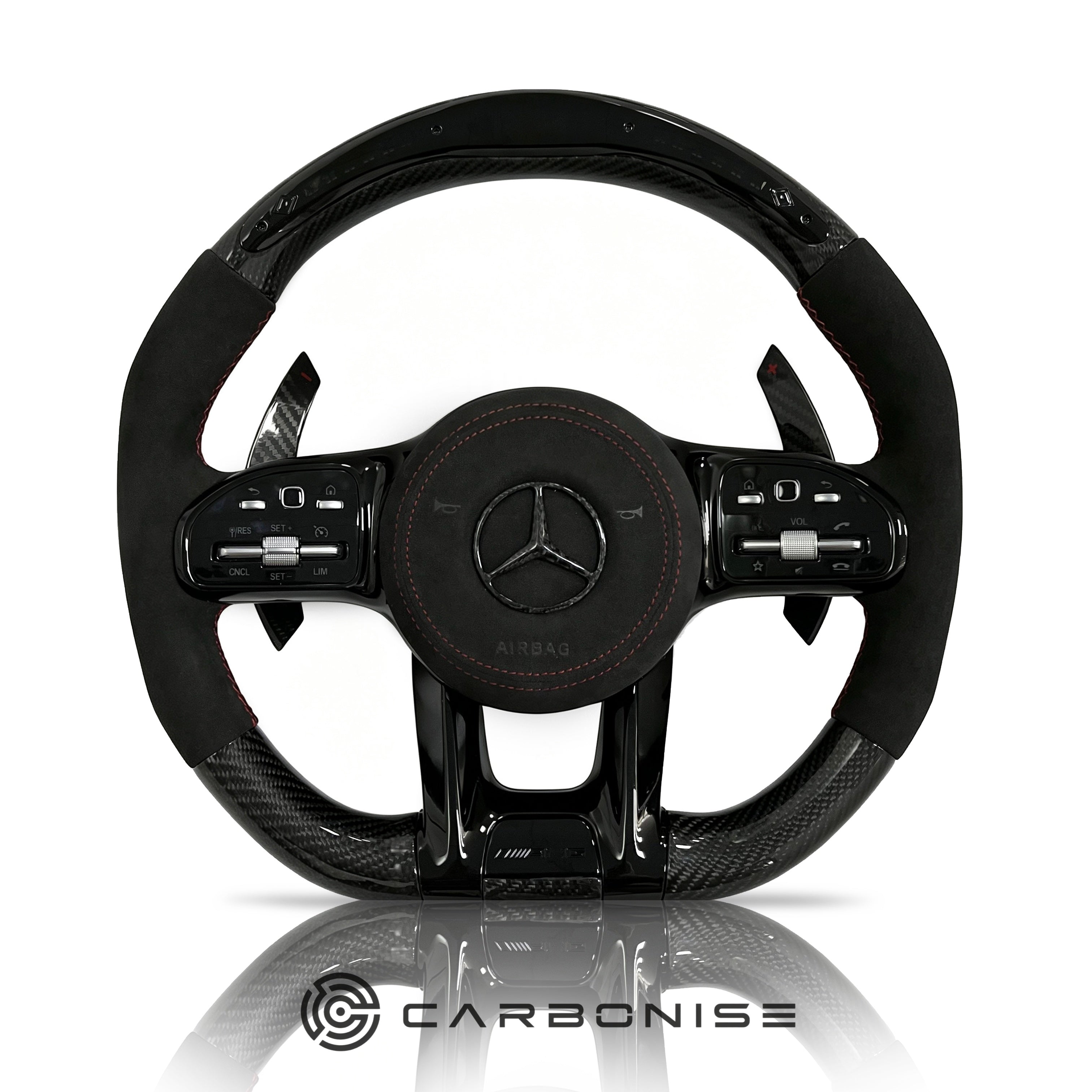 Mercedes-Benz Steering Wheel (Carbon Fiber+Alcantara) #21