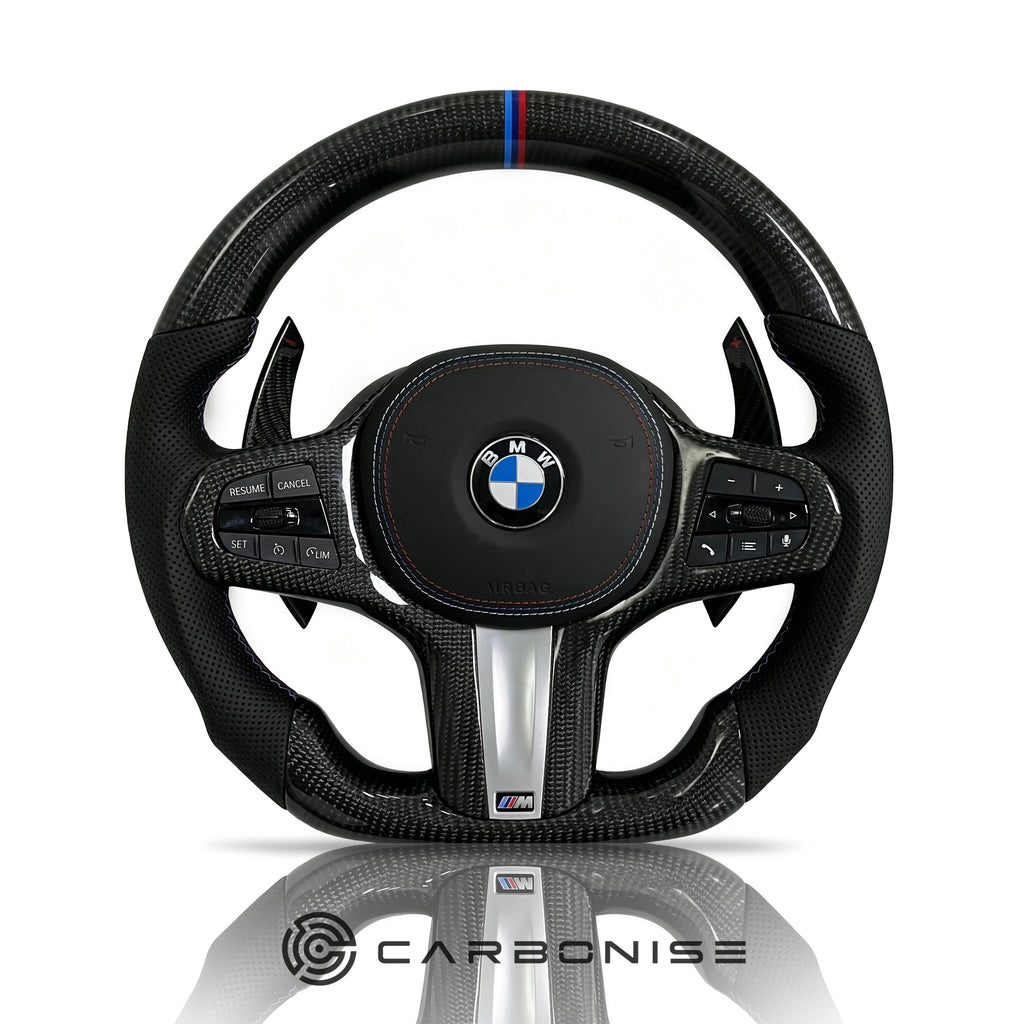 BMW Steering Wheel (Carbon Fiber+Perforated Leather) #22