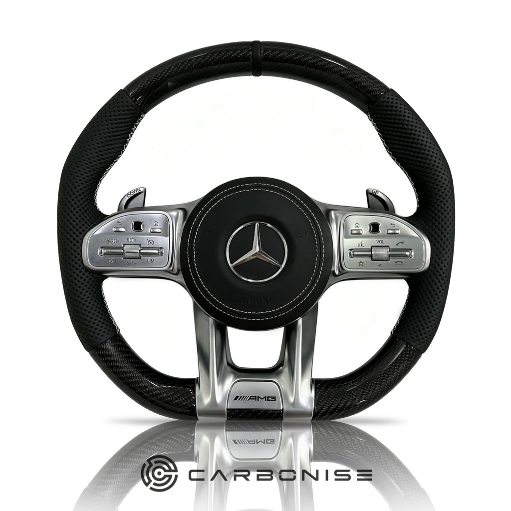 Mercedes-Benz Steering Wheel (Carbon Fiber+Perforated Leather) #22