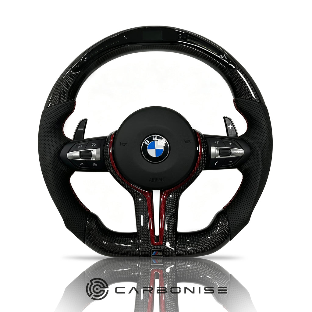 BMW Steering Wheel (Carbon Fiber+Perforated Leather) @24