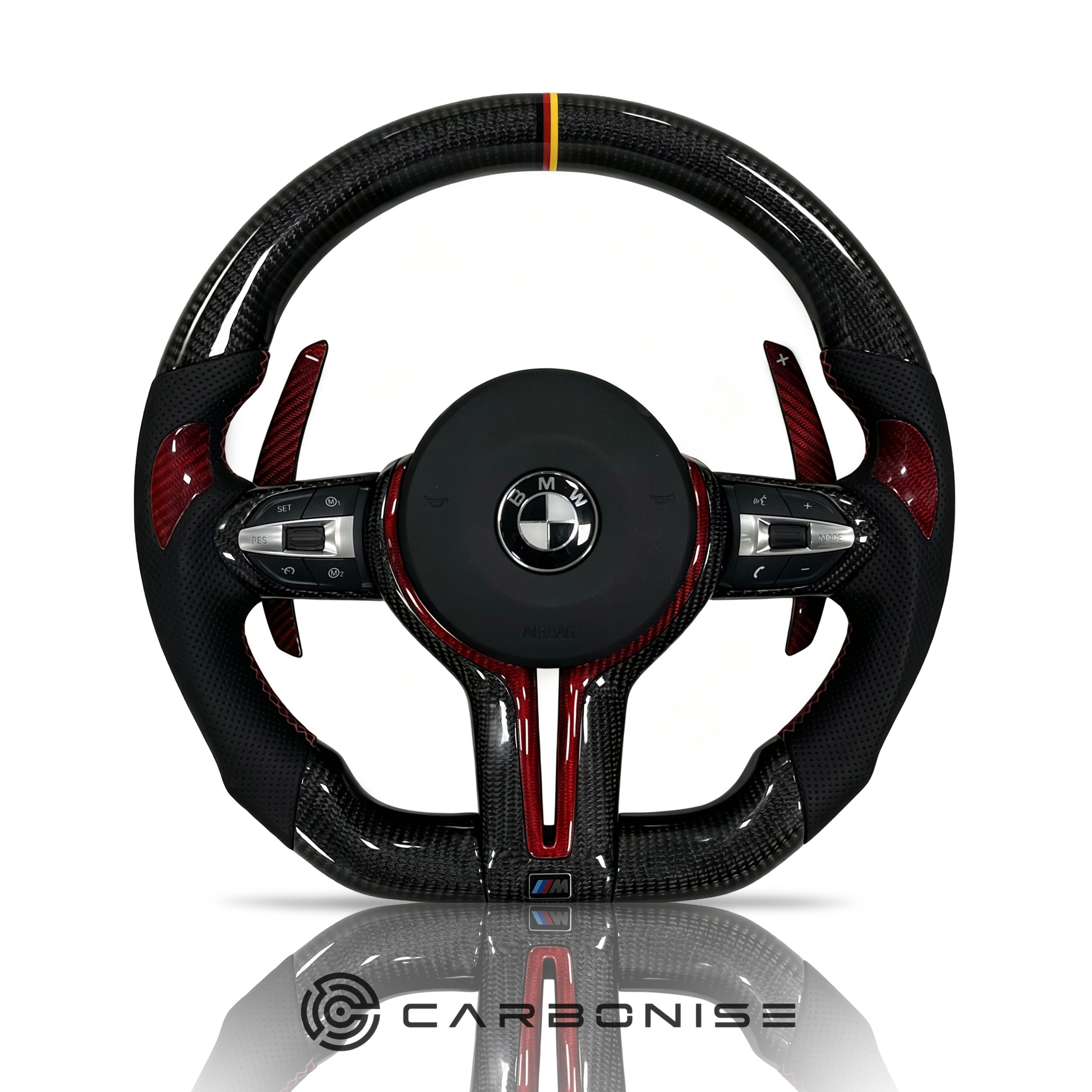 BMW Steering Wheel (Carbon Fiber+Perforated Leather) @25