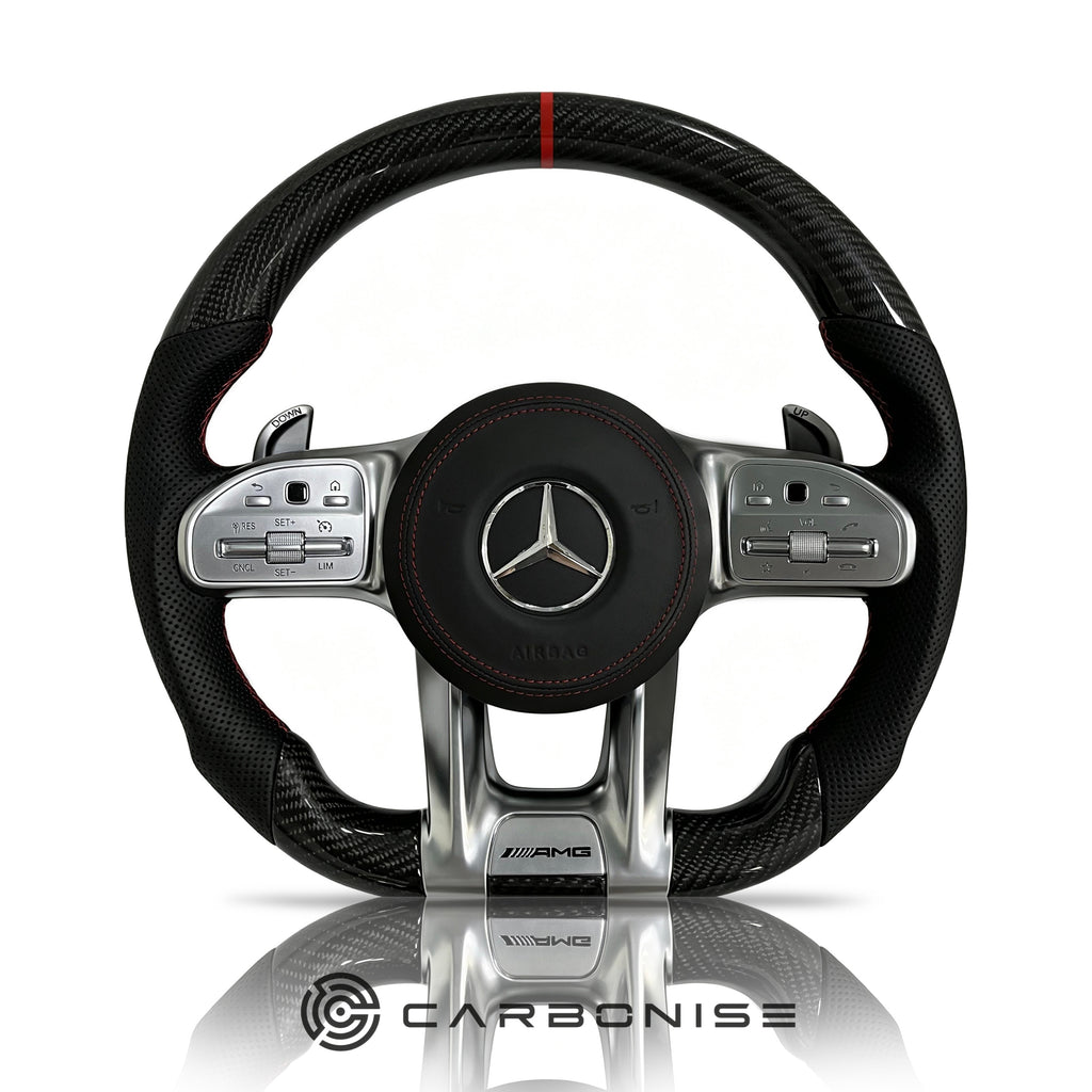 Mercedes-Benz Steering Wheel (Carbon Fiber+Perforated Leather) #25