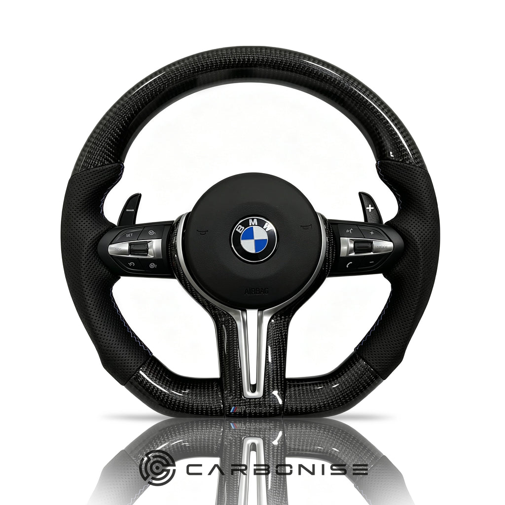 BMW Steering Wheel (Carbon Fiber+Perforated Leather) @26