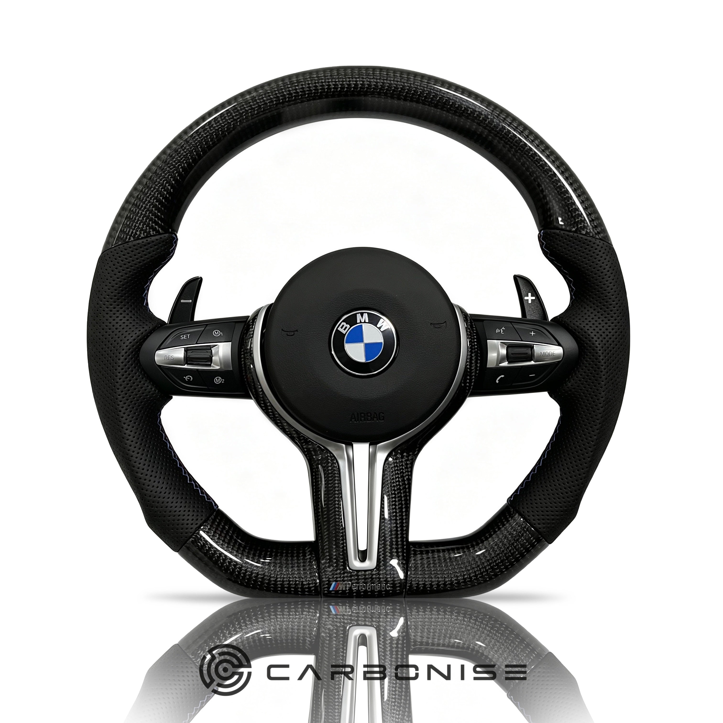 BMW Steering Wheel (Carbon Fiber+Perforated Leather) @26