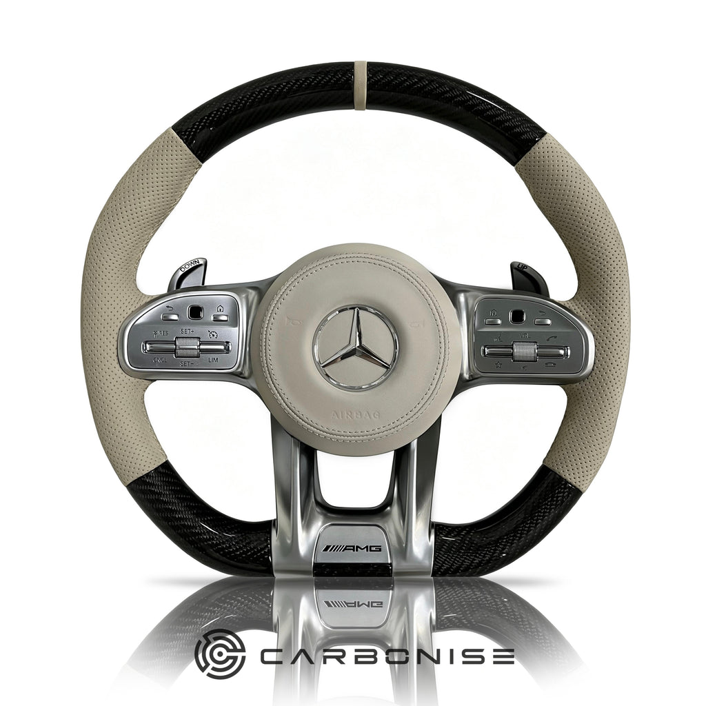 Mercedes-Benz Steering Wheel (Carbon Fiber+Perforated Leather) #26