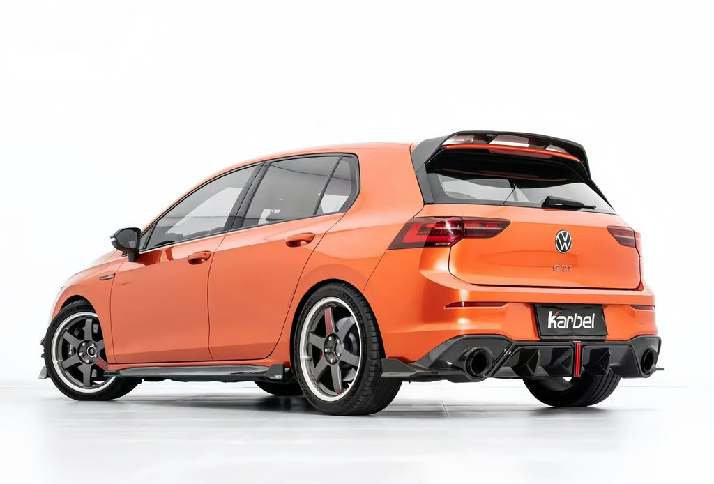 Karbel-Dry Carbon Fiber V2 Rear Diffuser for Volkswagen GTI MK8 MK8.5 2022-Onwards