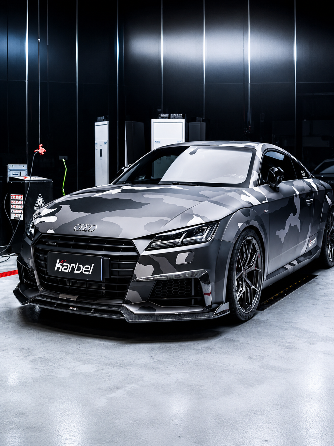 Karbel-Dry Carbon Upper Valences for Audi TTS / TT 8S MK3 2015-2019 Pre-preg Carbon Fiber