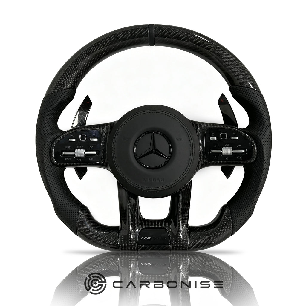 Mercedes-Benz Steering Wheel (Carbon Fiber+Perforated Leather) #29
