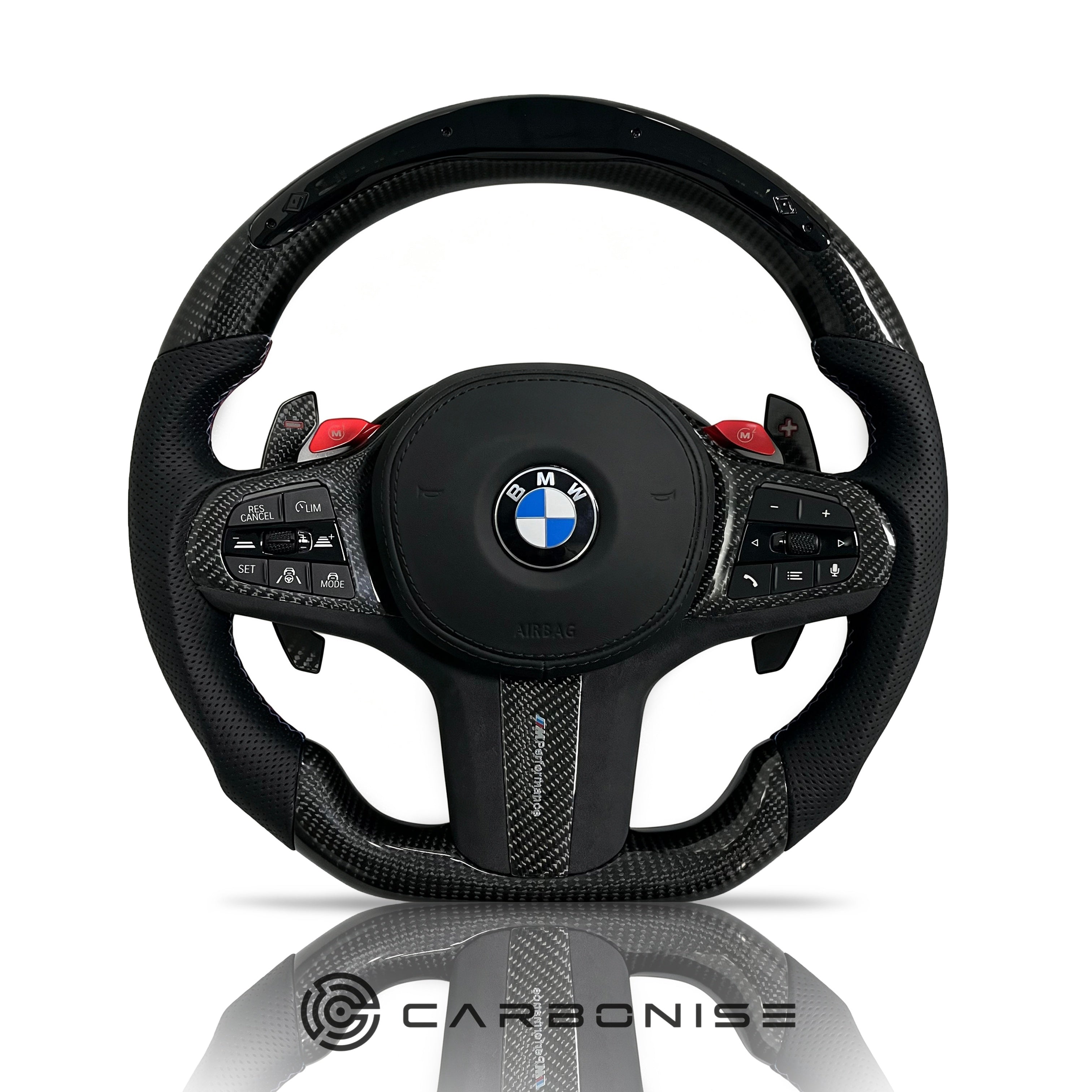 BMW Steering Wheel (Carbon Fiber+Perforated Leather) #29