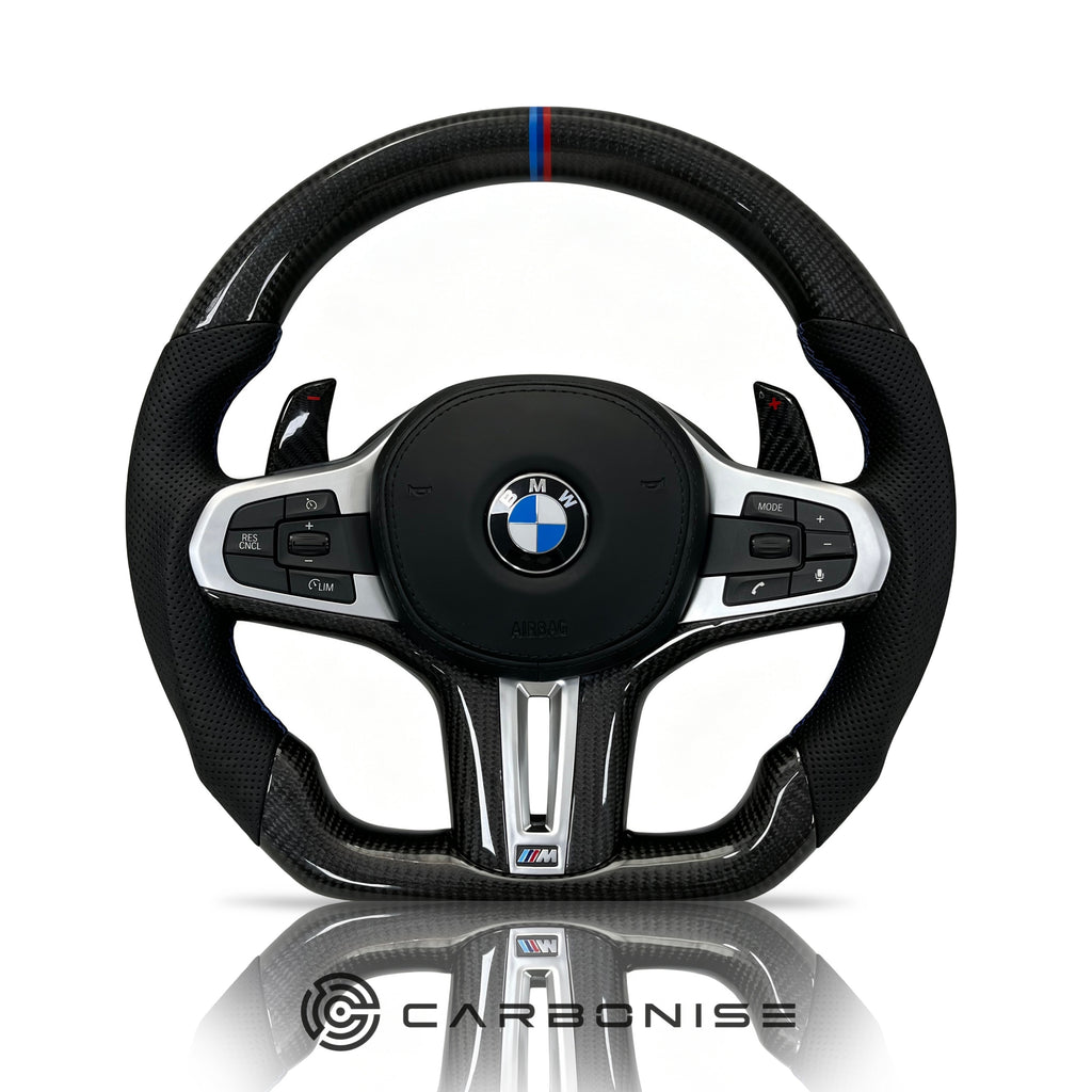 BMW Steering Wheel (Carbon Fiber+Perforated Leather) #2