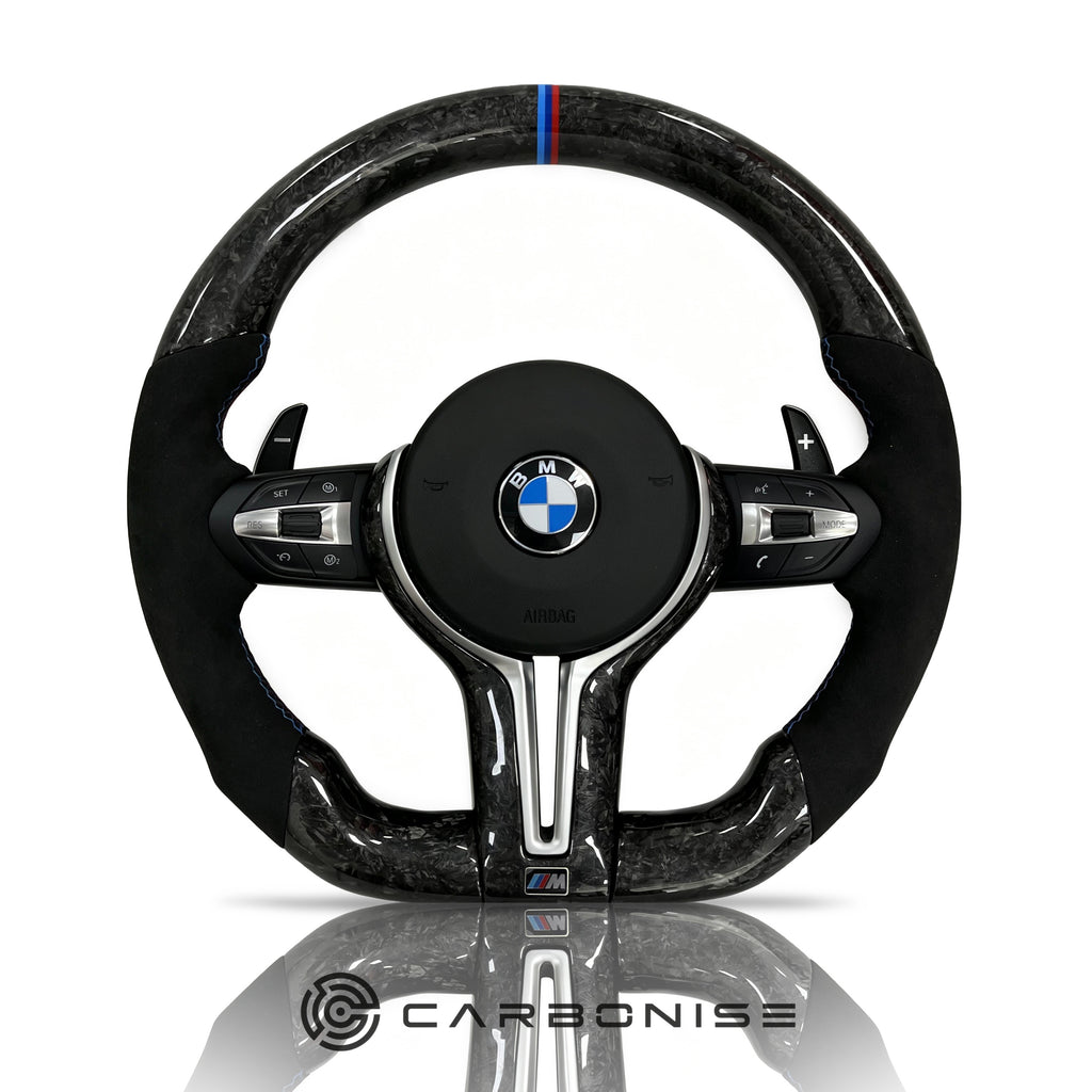 BMW Steering Wheel (Forged Carbon Fiber+Alcantara) @30