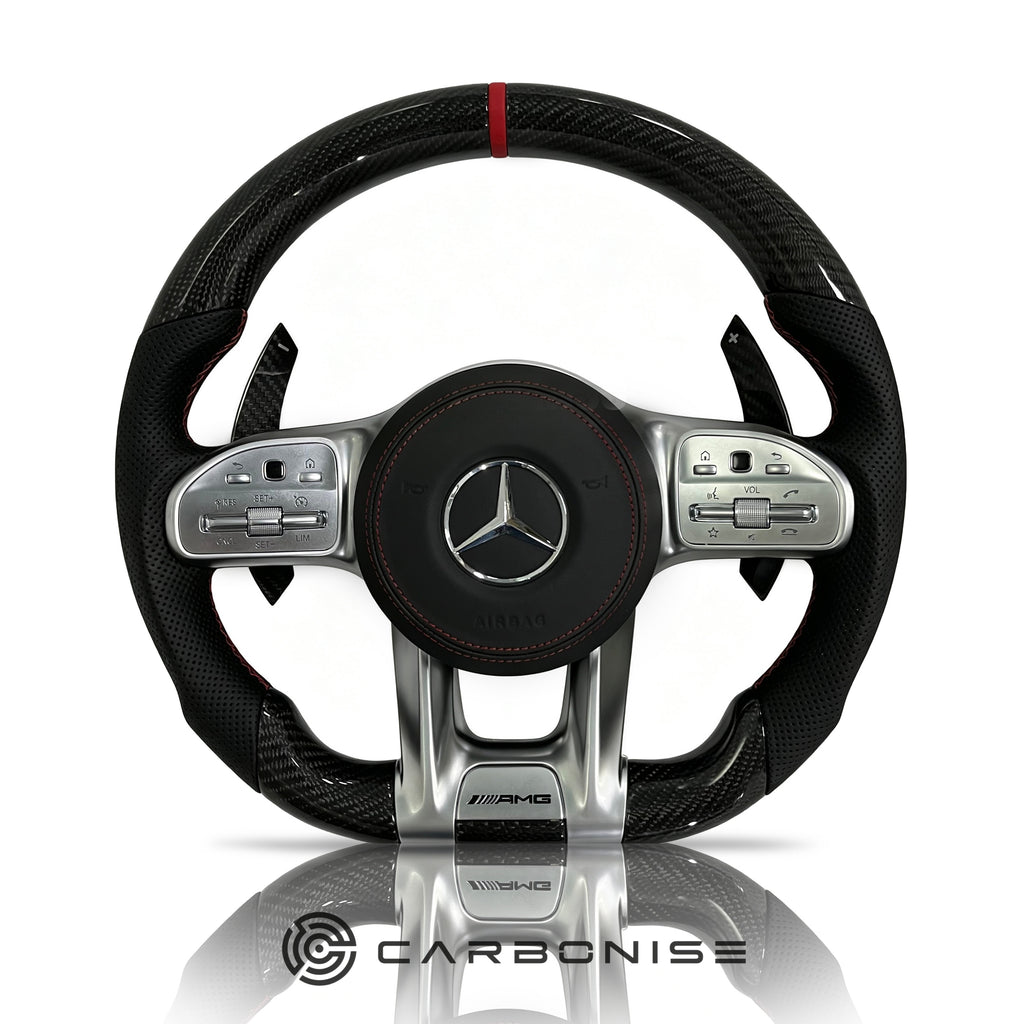 Mercedes-Benz Steering Wheel (Carbon Fiber+Perforated Leather) #30