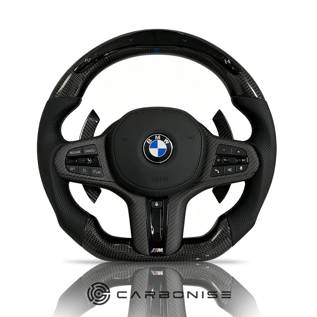 BMW Steering Wheel (Carbon Fiber+Perforated Leather) #31