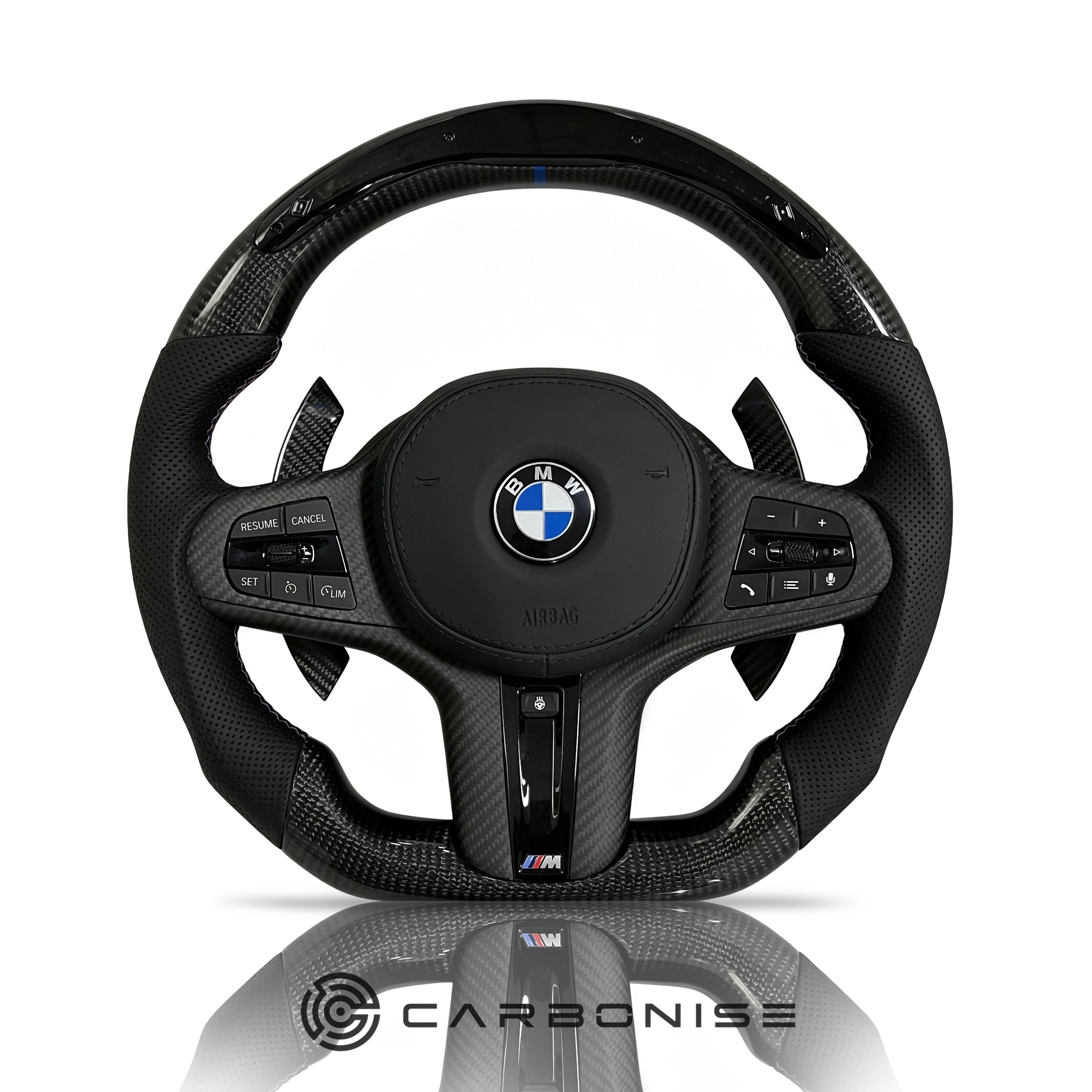 BMW Steering Wheel (Carbon Fiber+Perforated Leather) #31