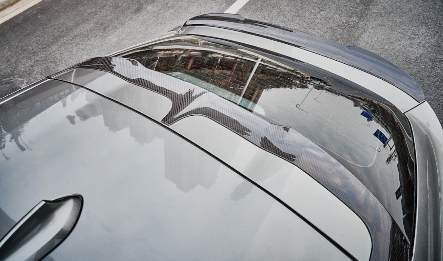 Karbel-Dry Carbon Rear Roof Spoiler for BMW X4 & X4M & X4MC G02/F98 2019-Onwards Coupe
