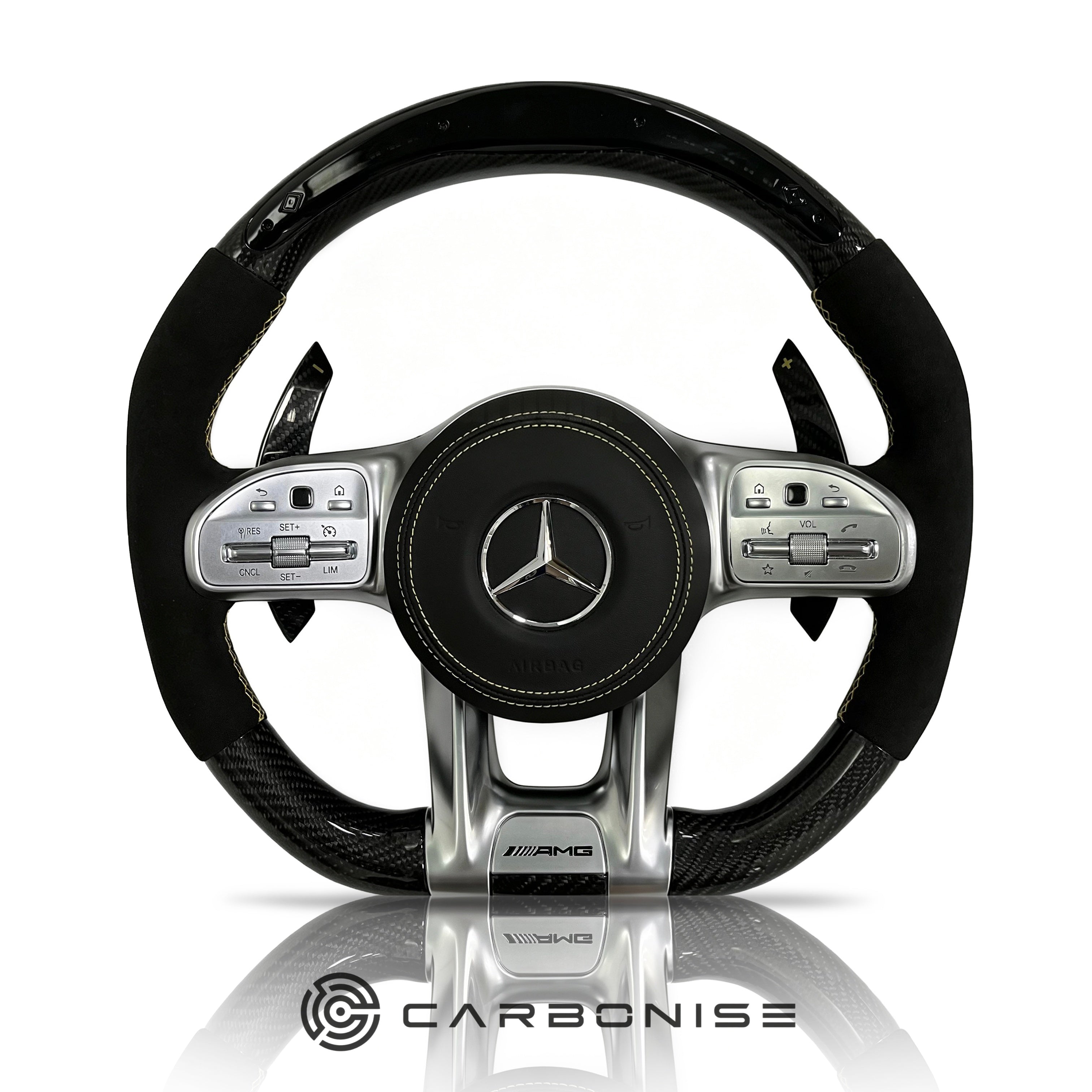 Mercedes-Benz Steering Wheel (Carbon Fiber+Alcantara) #33