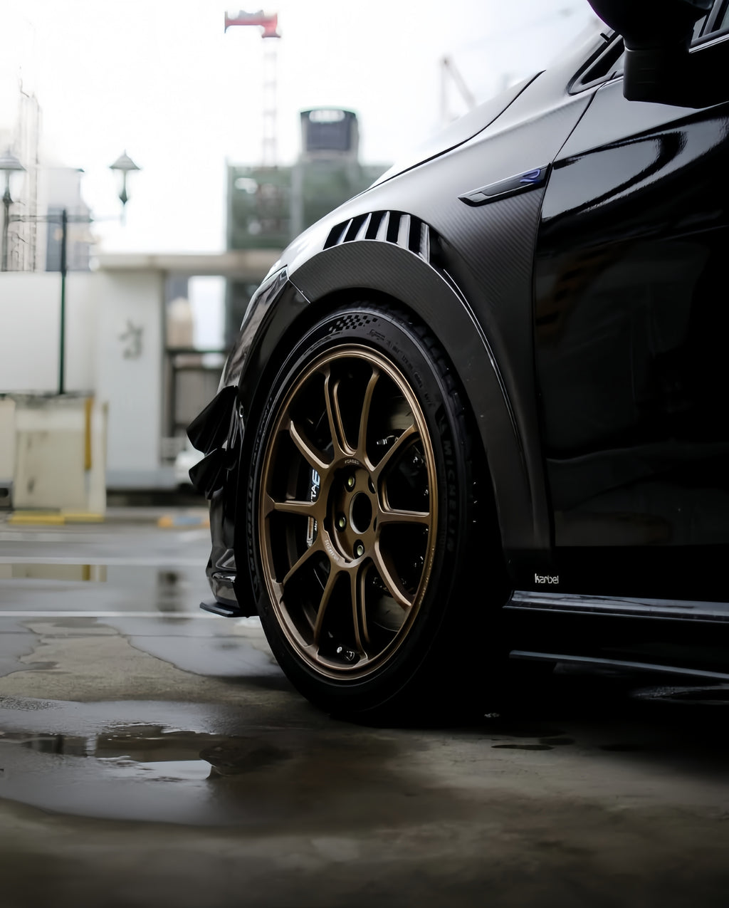 Karbel-Dry Carbon Fiber Front Fenders Replacement for Volkswagen GTI MK8 MK8.5