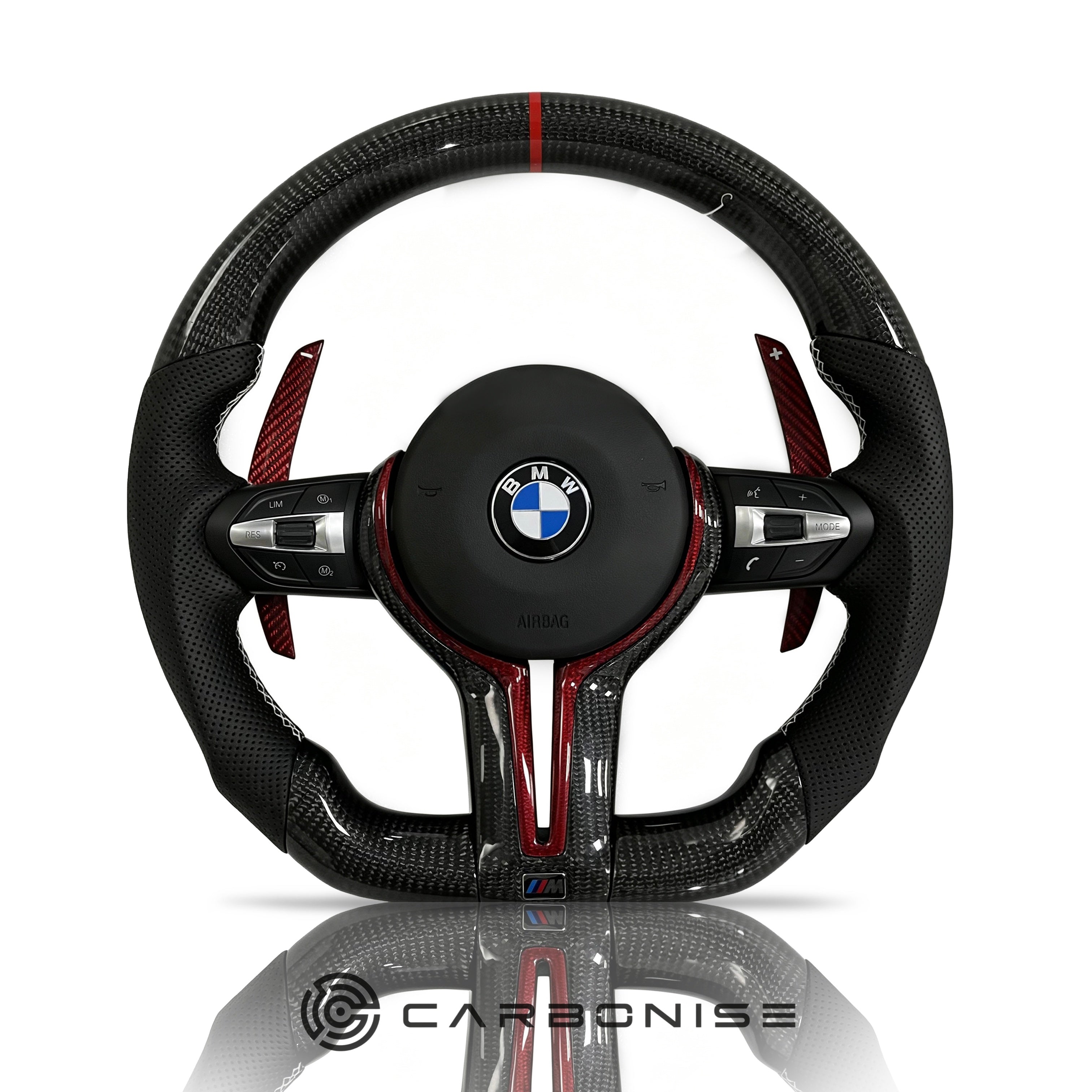 BMW Steering Wheel (Carbon Fiber+Perforated Leather) @34