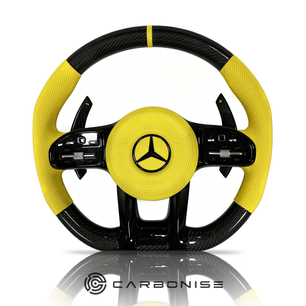Mercedes-Benz Steering Wheel (Carbon Fiber+Perforated Leather) #35