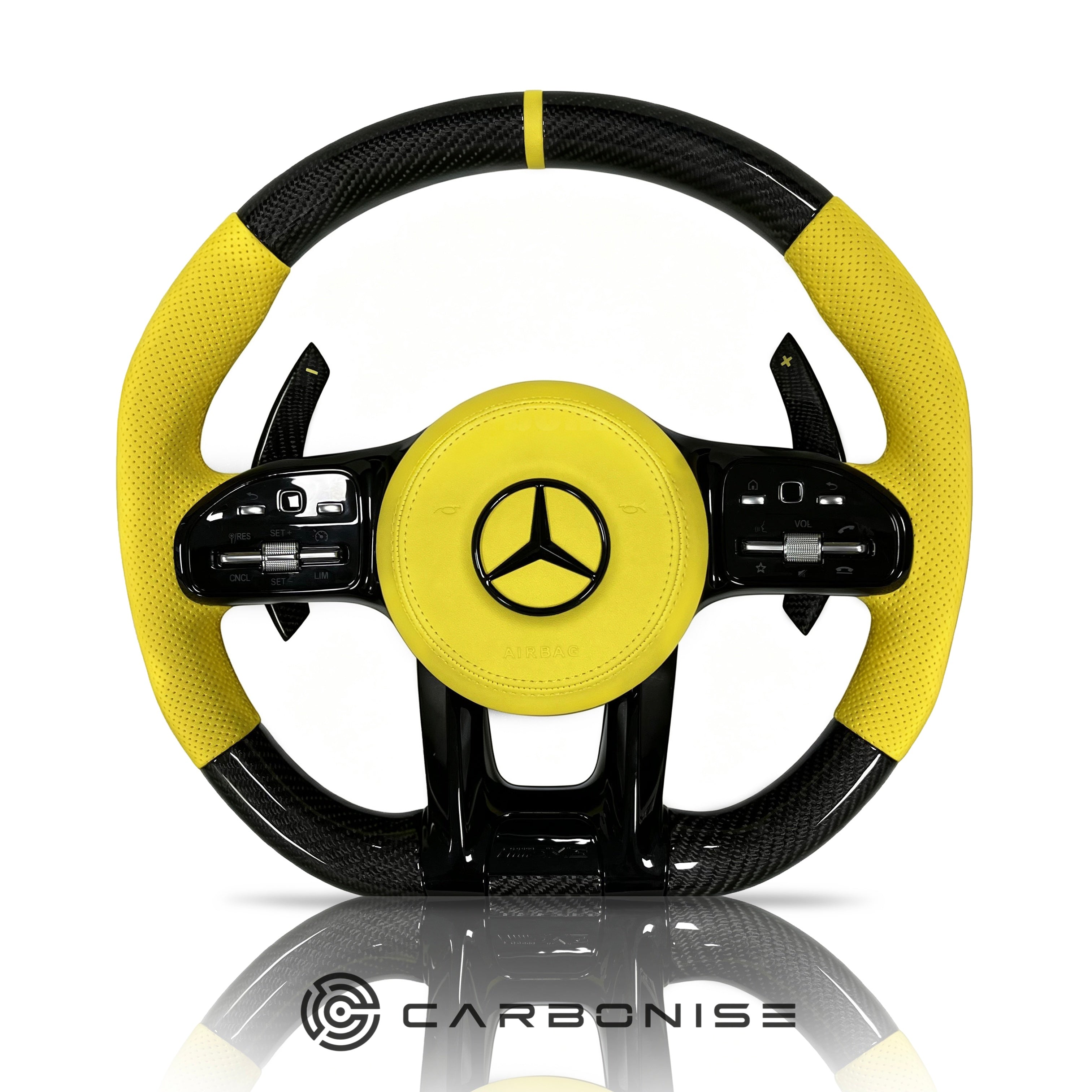Mercedes-Benz Steering Wheel (Carbon Fiber+Perforated Leather) #35
