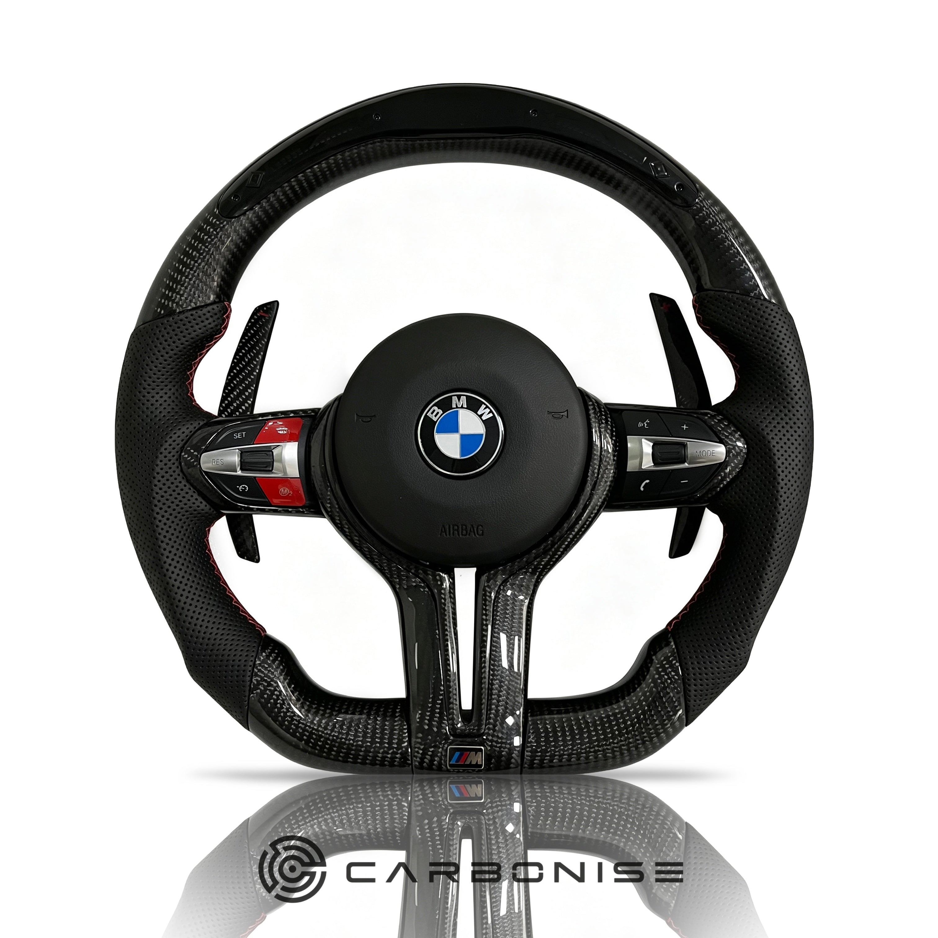 BMW Steering Wheel (Carbon Fiber+Perforated Leather) @36