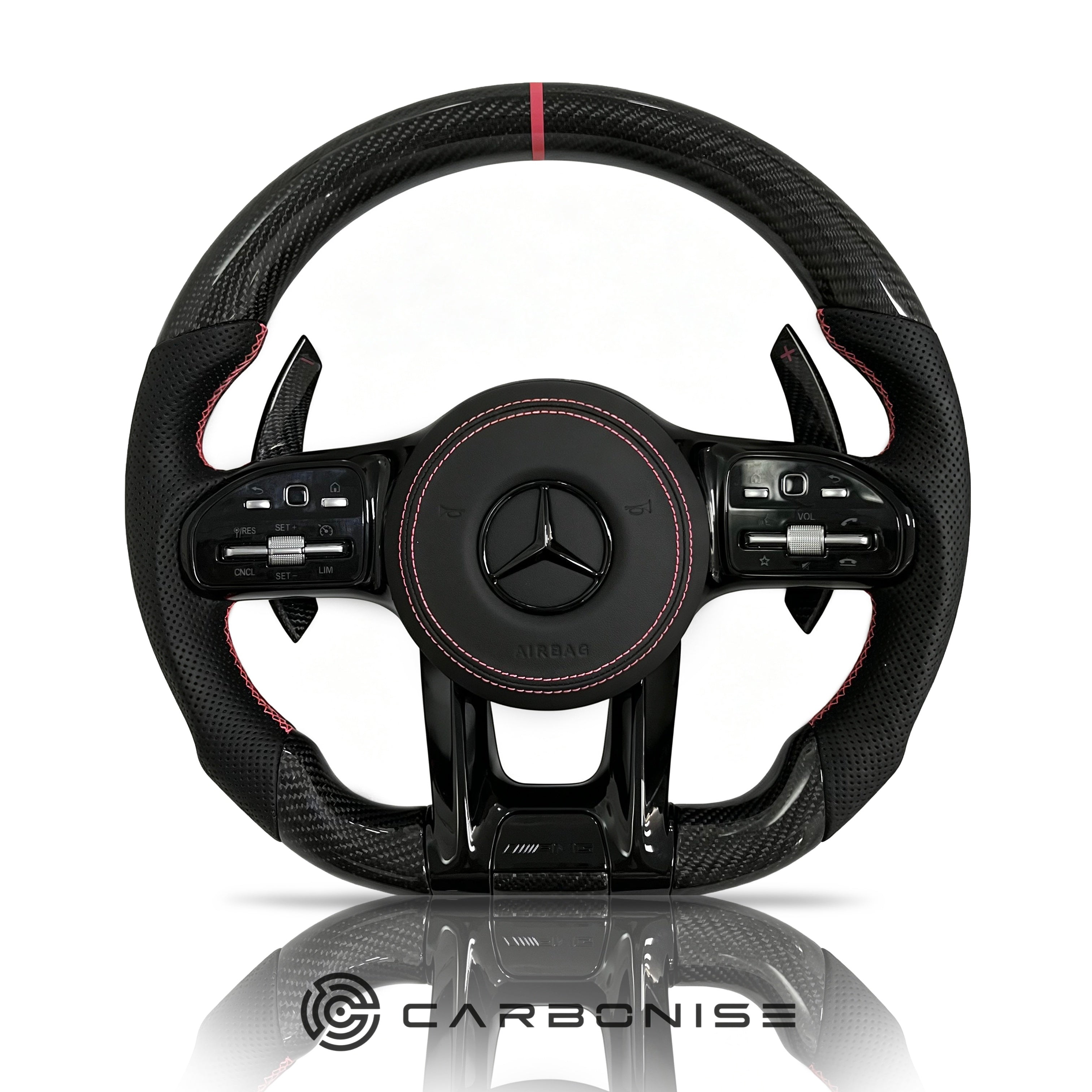 Mercedes-Benz Steering Wheel (Carbon Fiber+Perforated Leather) #39
