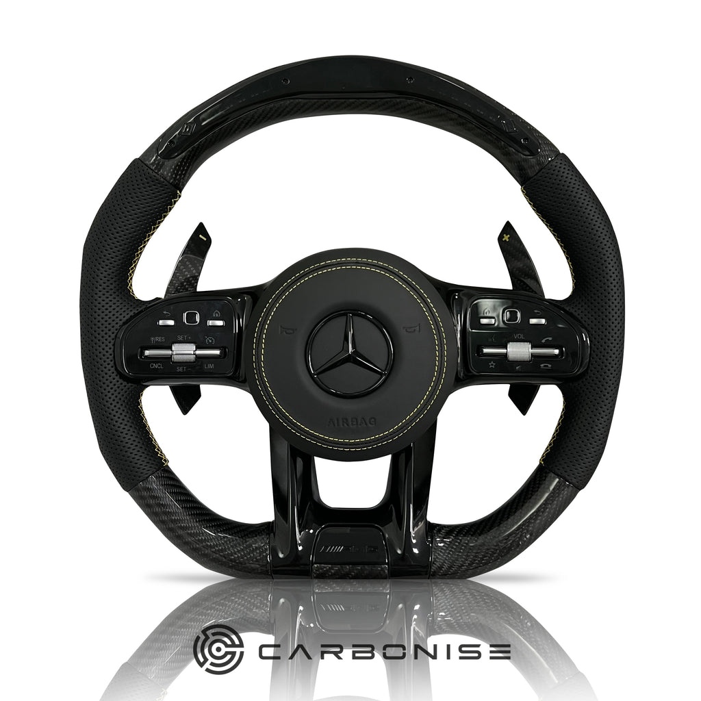 Mercedes-Benz Steering Wheel (Carbon Fiber+Perforated Leather) #03