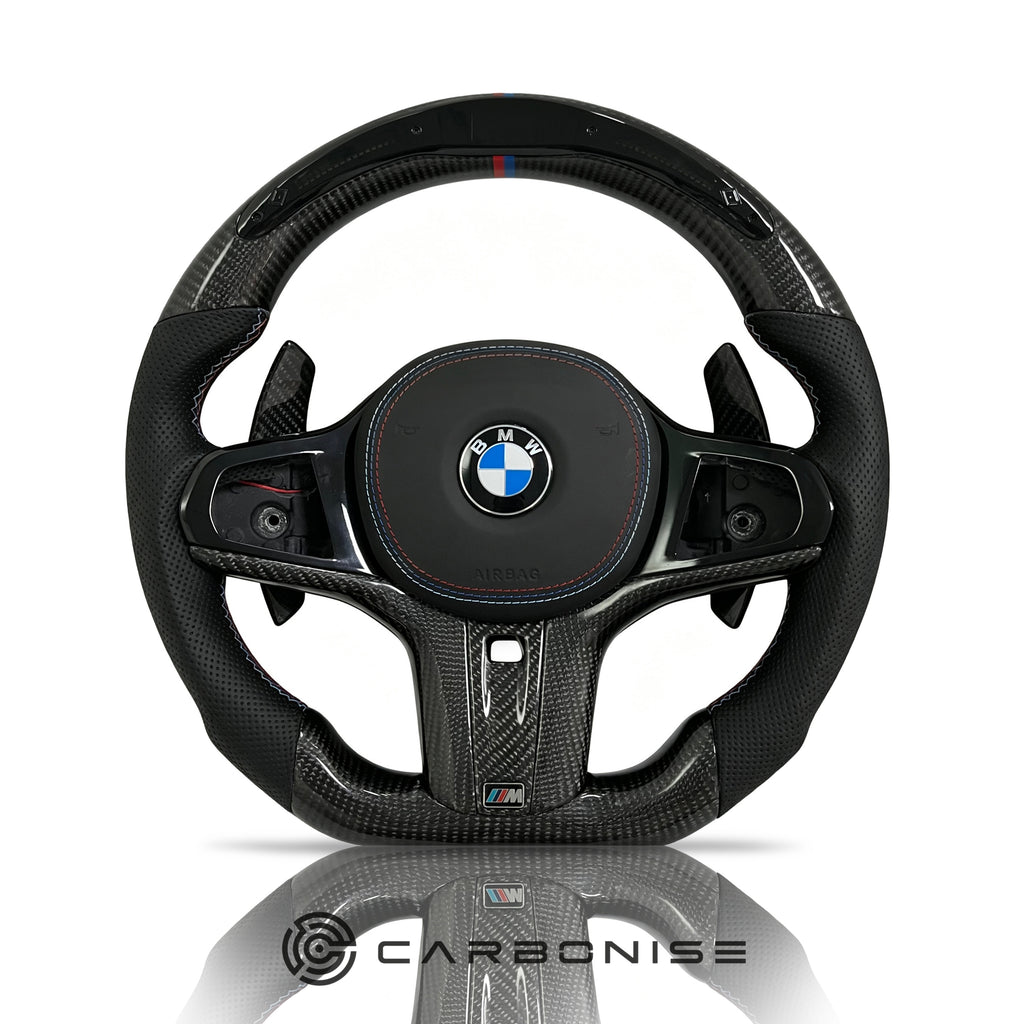 BMW Steering Wheel (Carbon Fiber+Perforated Leather) #3