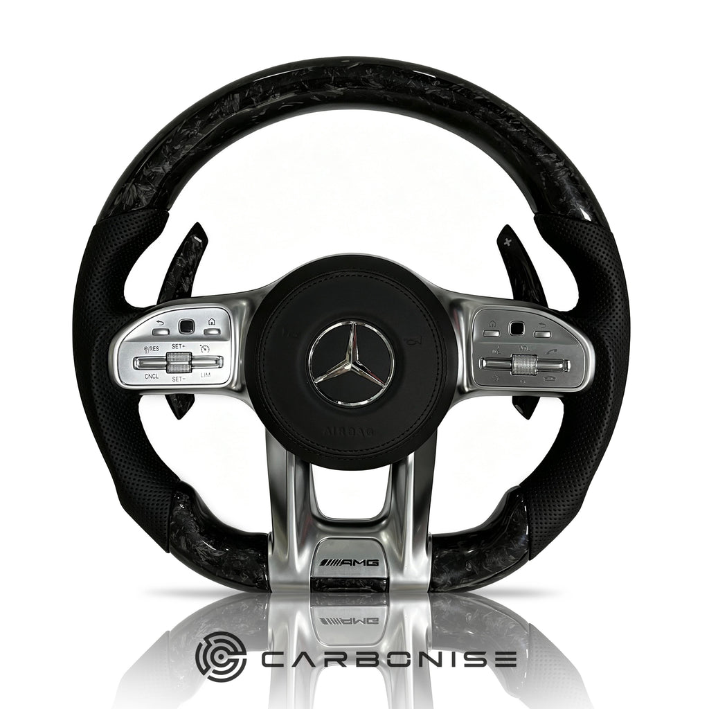 Mercedes-Benz Steering Wheel (Forged Carbon Fiber+Perforated Leather) #42