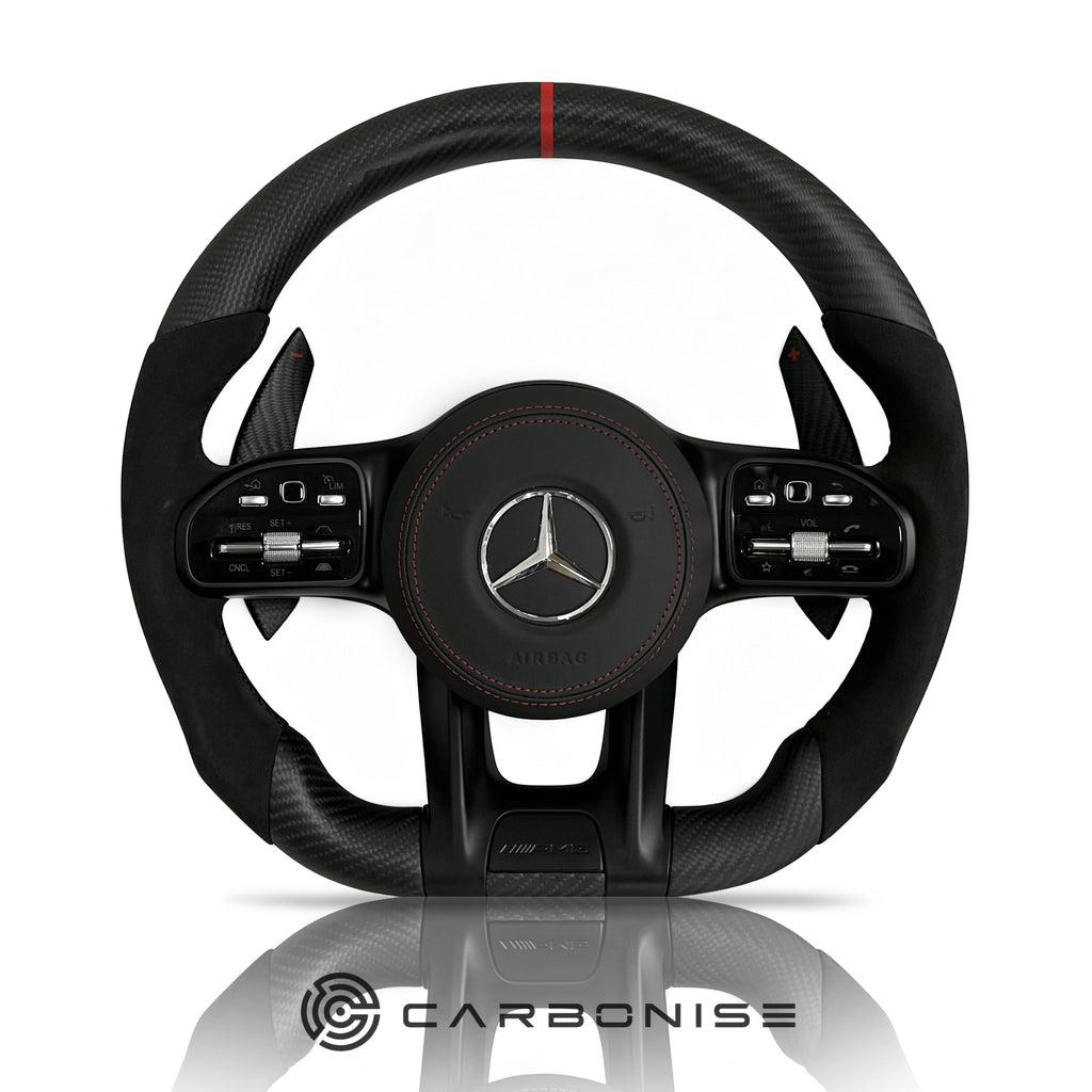Mercedes-Benz Steering Wheel (Matte Carbon Fiber+Alcantara)#45
