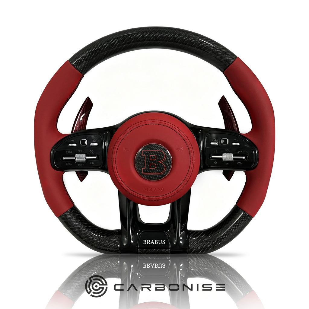 Mercedes-Benz Steering Wheel (Carbon Fiber+ Smooth Leather) #49