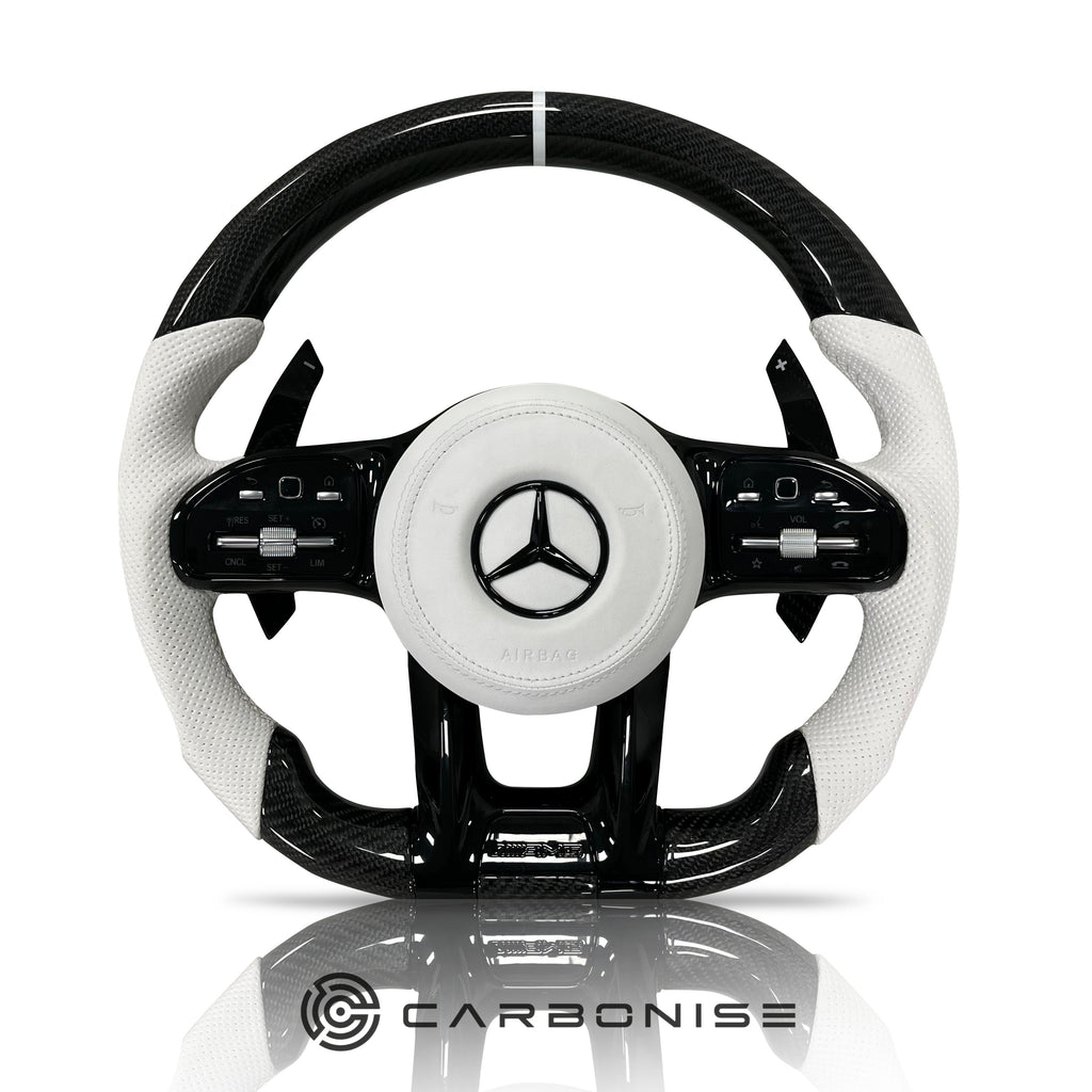 Mercedes-Benz Steering Wheel (Carbon Fiber+Perforated Leather) #04
