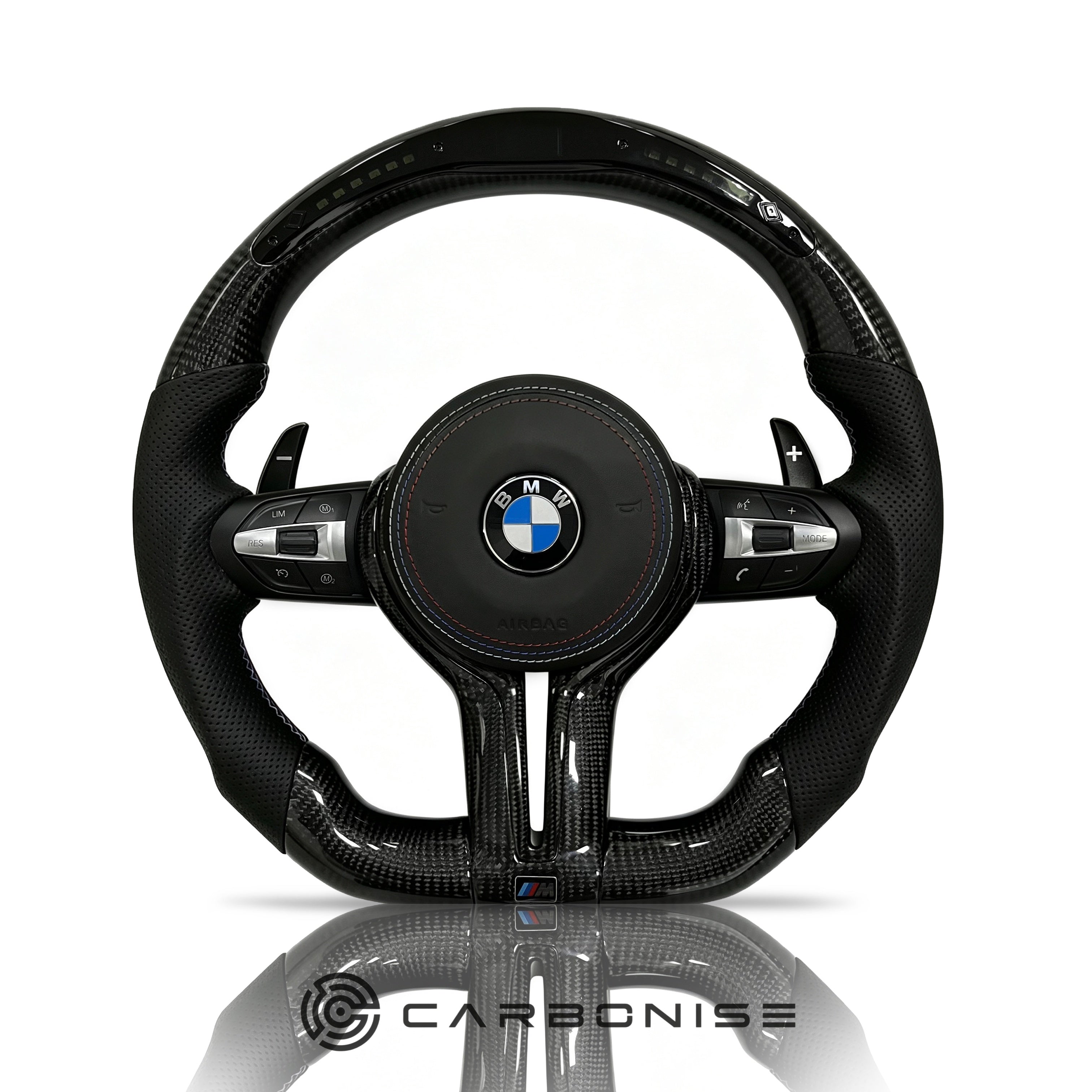 BMW Steering Wheel (Carbon Fiber+Perforated Leather) @4
