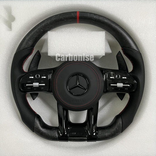 Mercedes-Benz Matte Forged Carbon Fiber Steering Wheel #53
