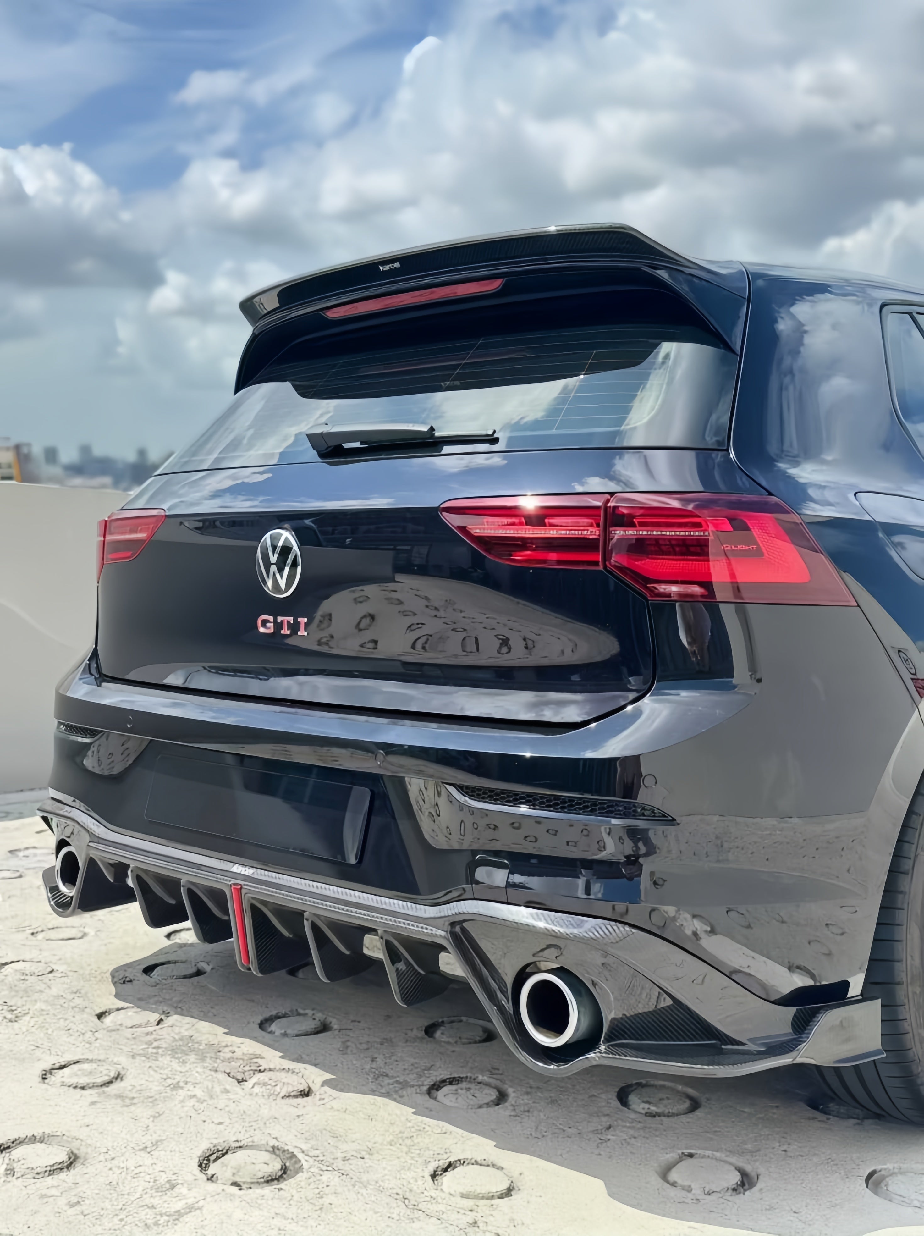 Karbel-Dry Carbon Rear Diffuser for Volkswagen GTI MK8