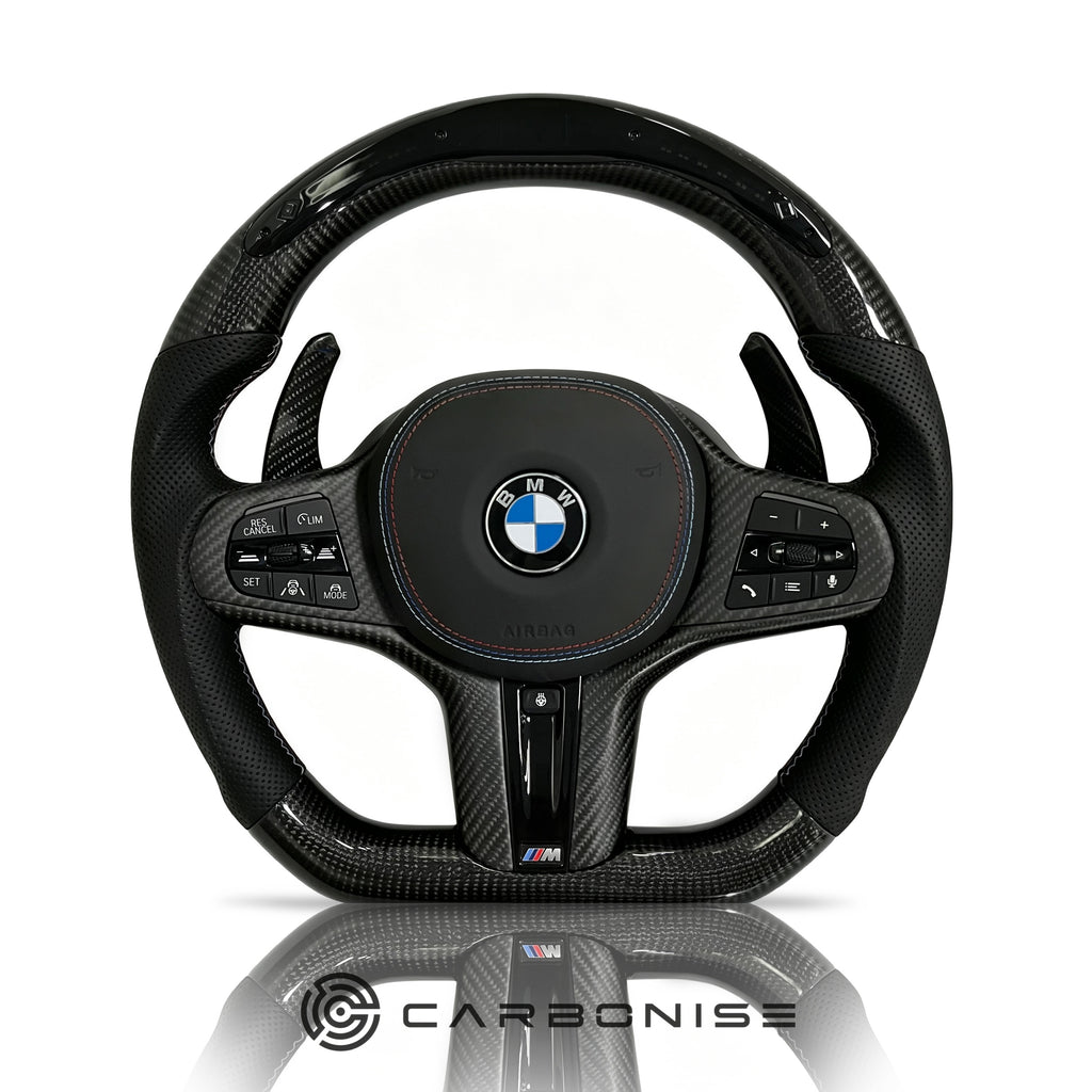 BMW Steering Wheel (Carbon Fiber+Perforated Leather) #6