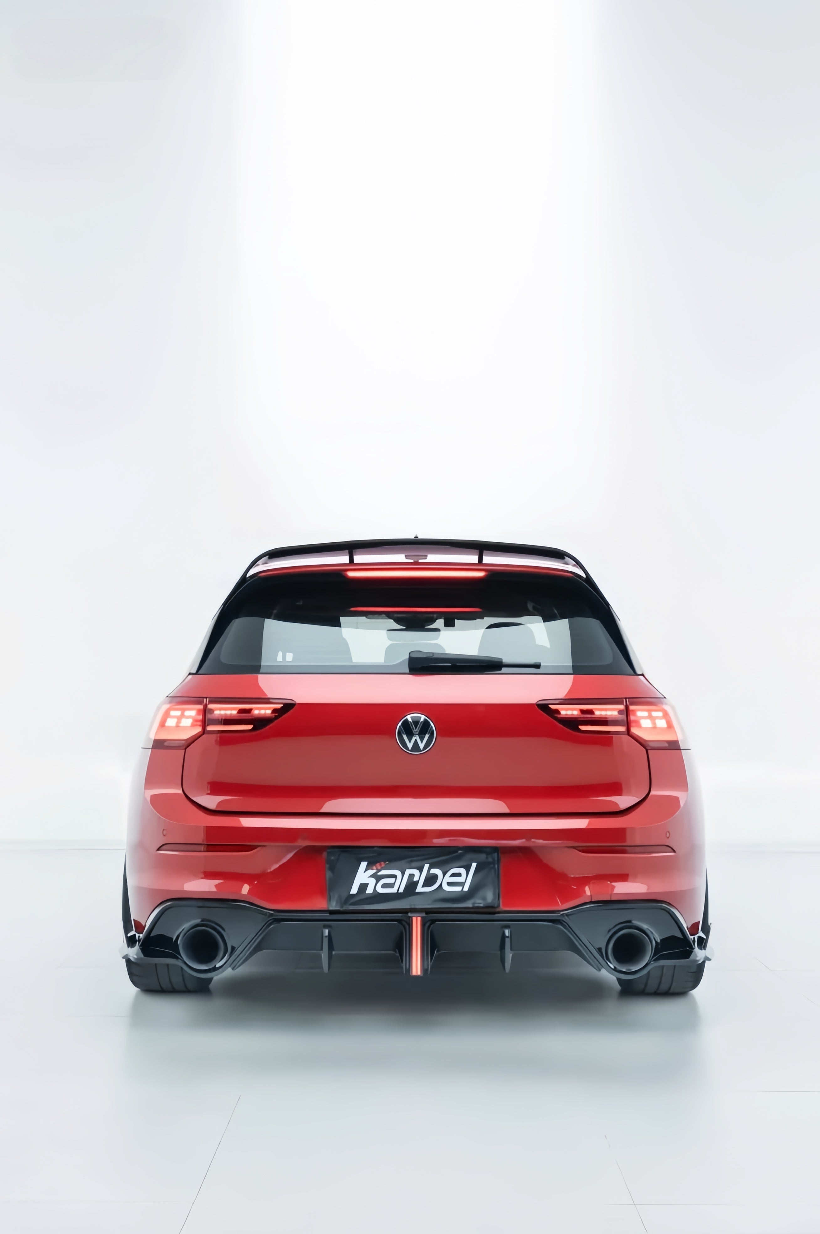 Karbel-Dry Carbon Fiber V2 Rear Diffuser for Volkswagen GTI MK8 MK8.5 2022-Onwards