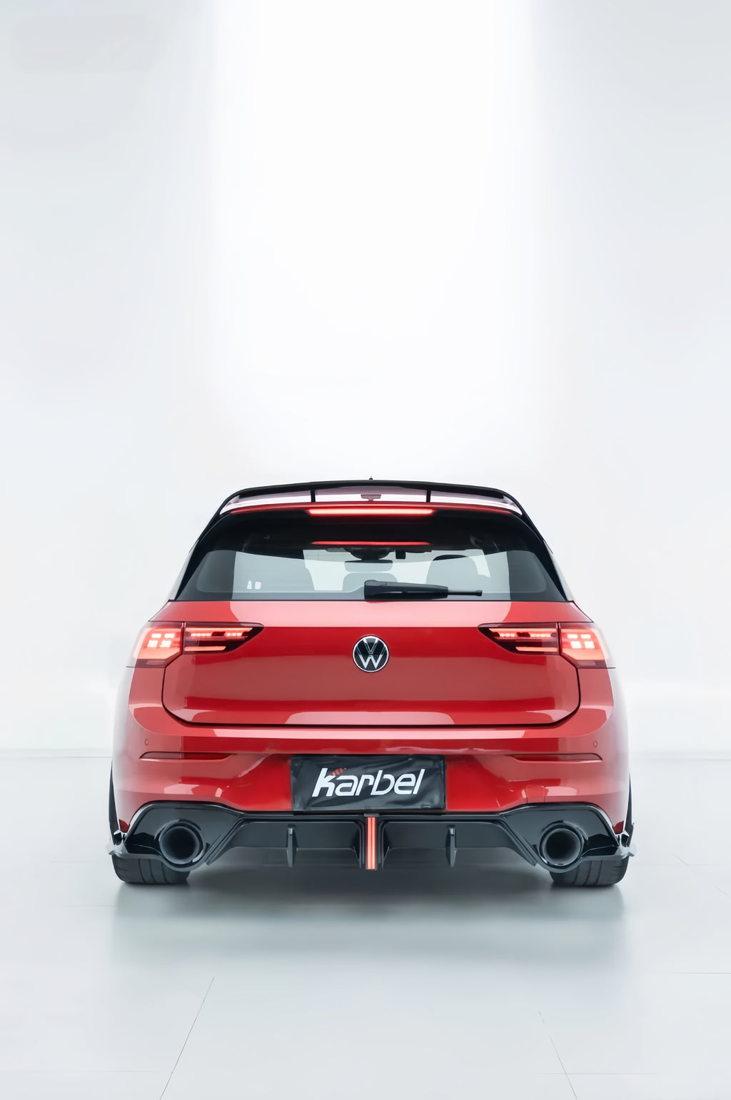 Karbel-Dry Carbon V2 Rear Roof Spoiler for Volkswagen Golf GTI / R-line MK8 MK8.5 2022-Onwards