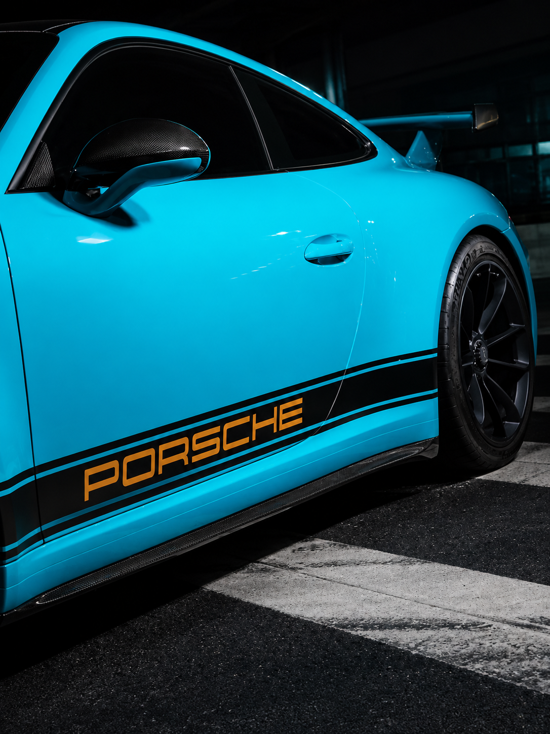 Karbel-Dry Carbon Side Skirts for Porsche 911 991.1 991.2 GT3 4S GTS Pre-preg Carbon Fiber