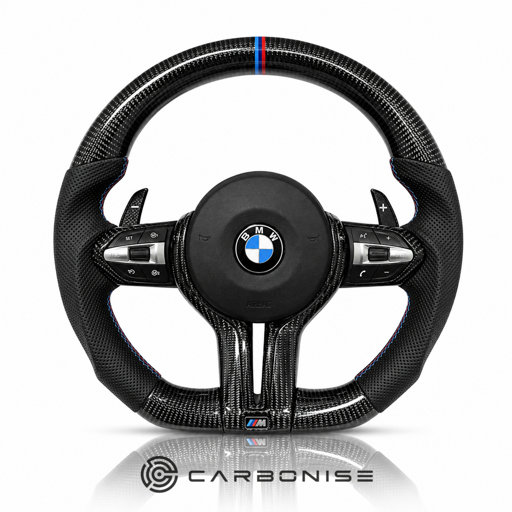 BMW Steering Wheel (Carbon Fiber+Perforated Leather) @8
